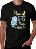 Mom Day Nurse Night Owl T-Shirt - Soft Cotton Blend product image 1