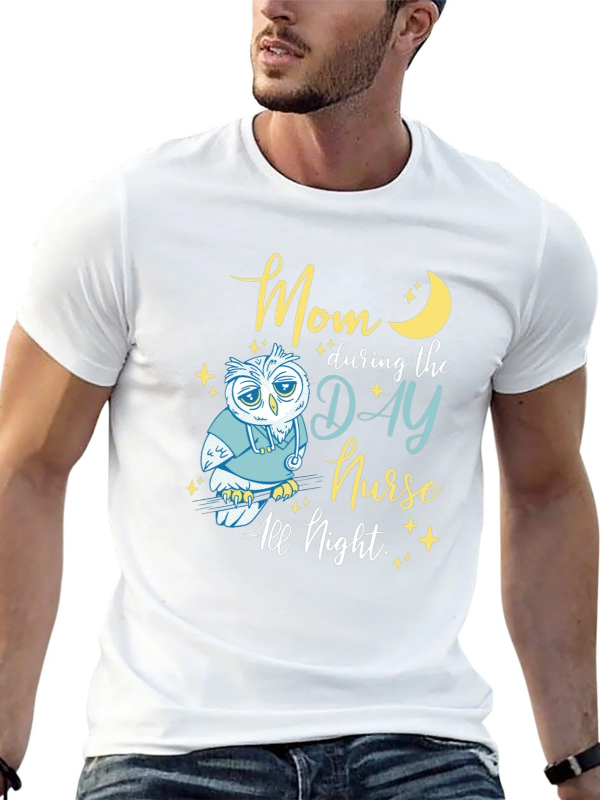 Mom Day Nurse Night Owl T-Shirt - Soft Cotton Blend product image 11