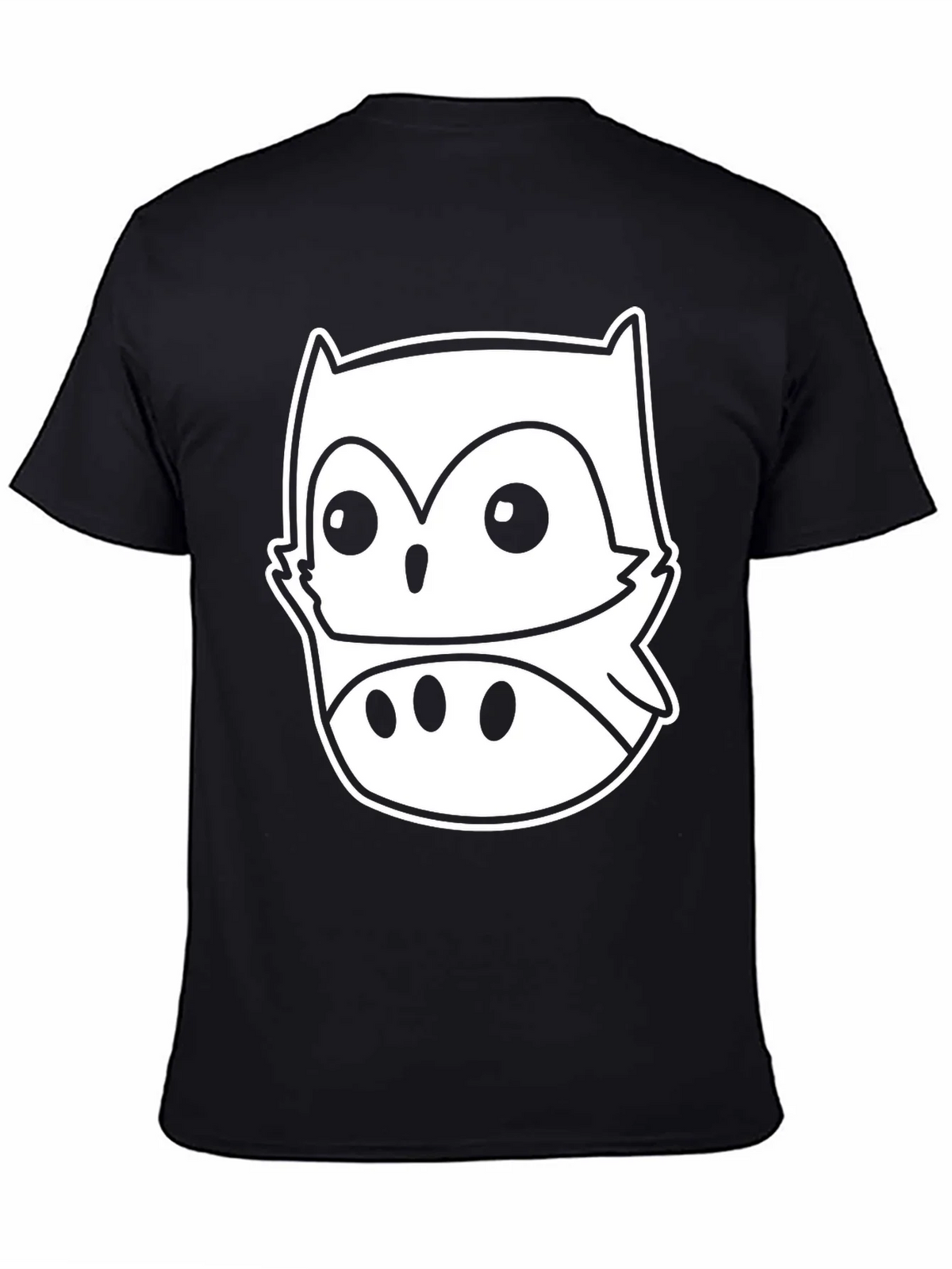 Owl Graphic Black T-Shirt - Mens Short Sleeve Crew Neck Tee product image 4