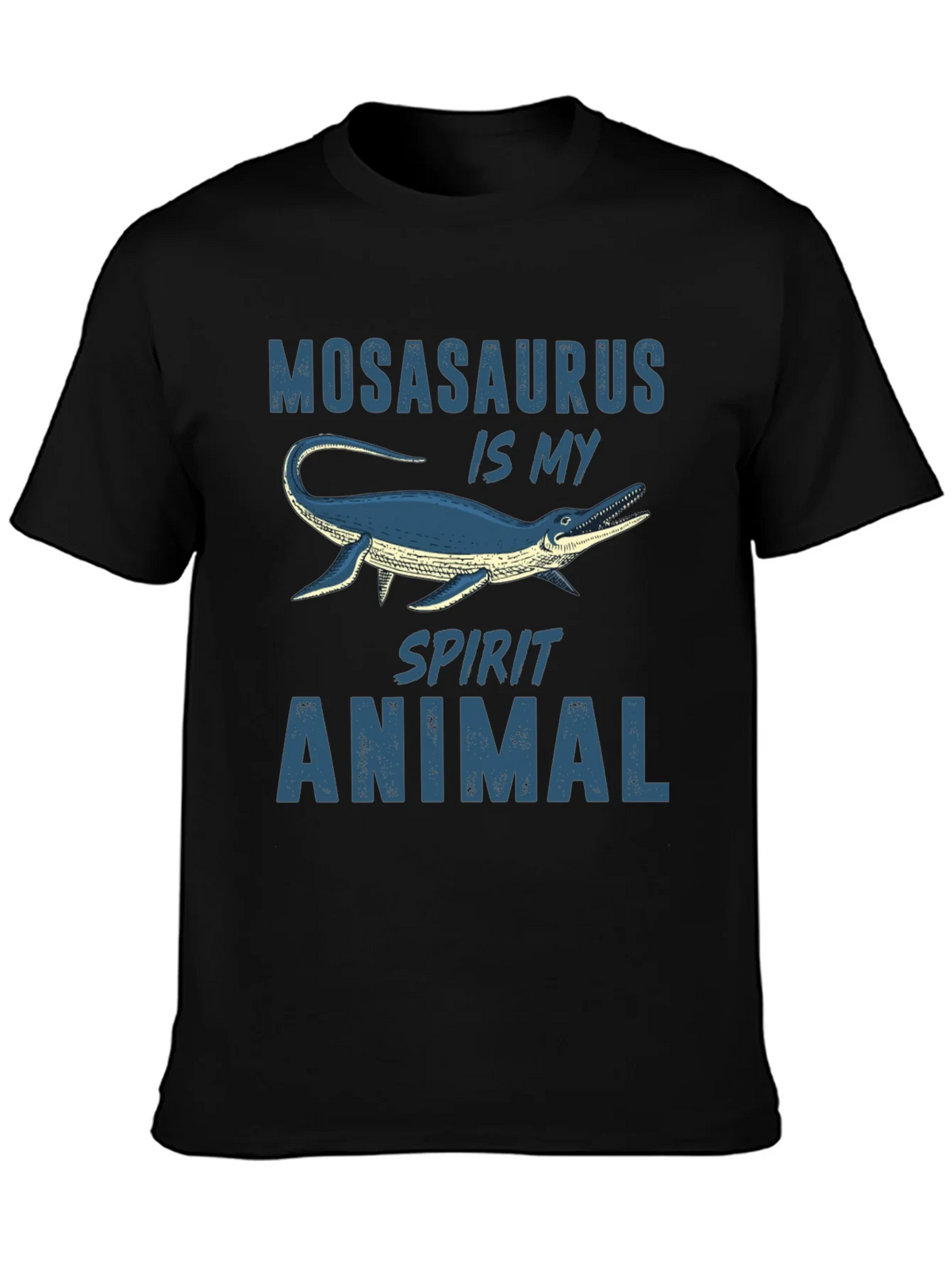 Mosasaurus Spirit Animal Graphic Tee - Black product image 3