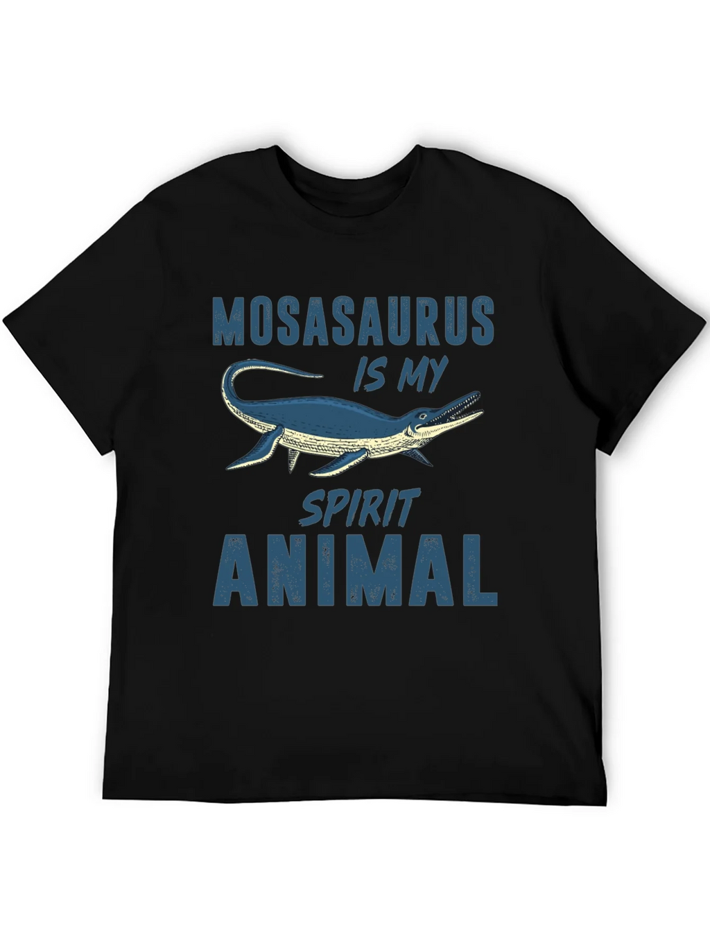 Mosasaurus Spirit Animal Graphic Tee - Black product image 5
