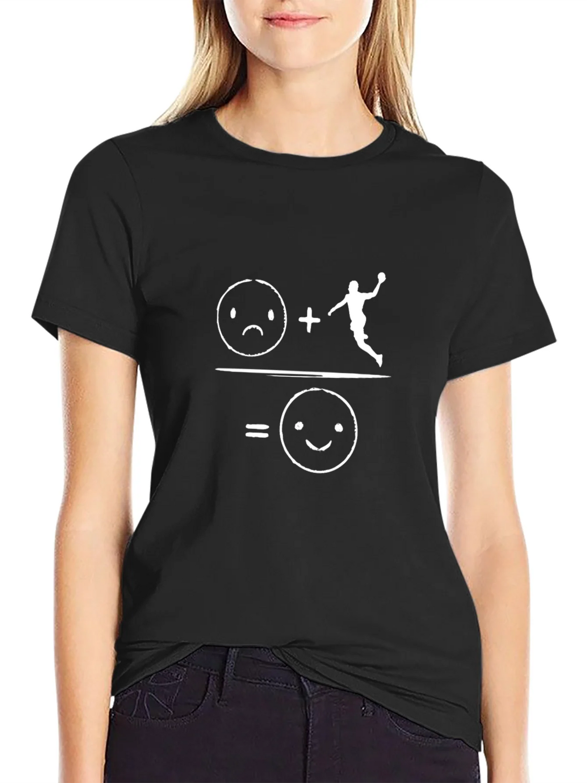Handball Equation Black T-Shirt product image 2