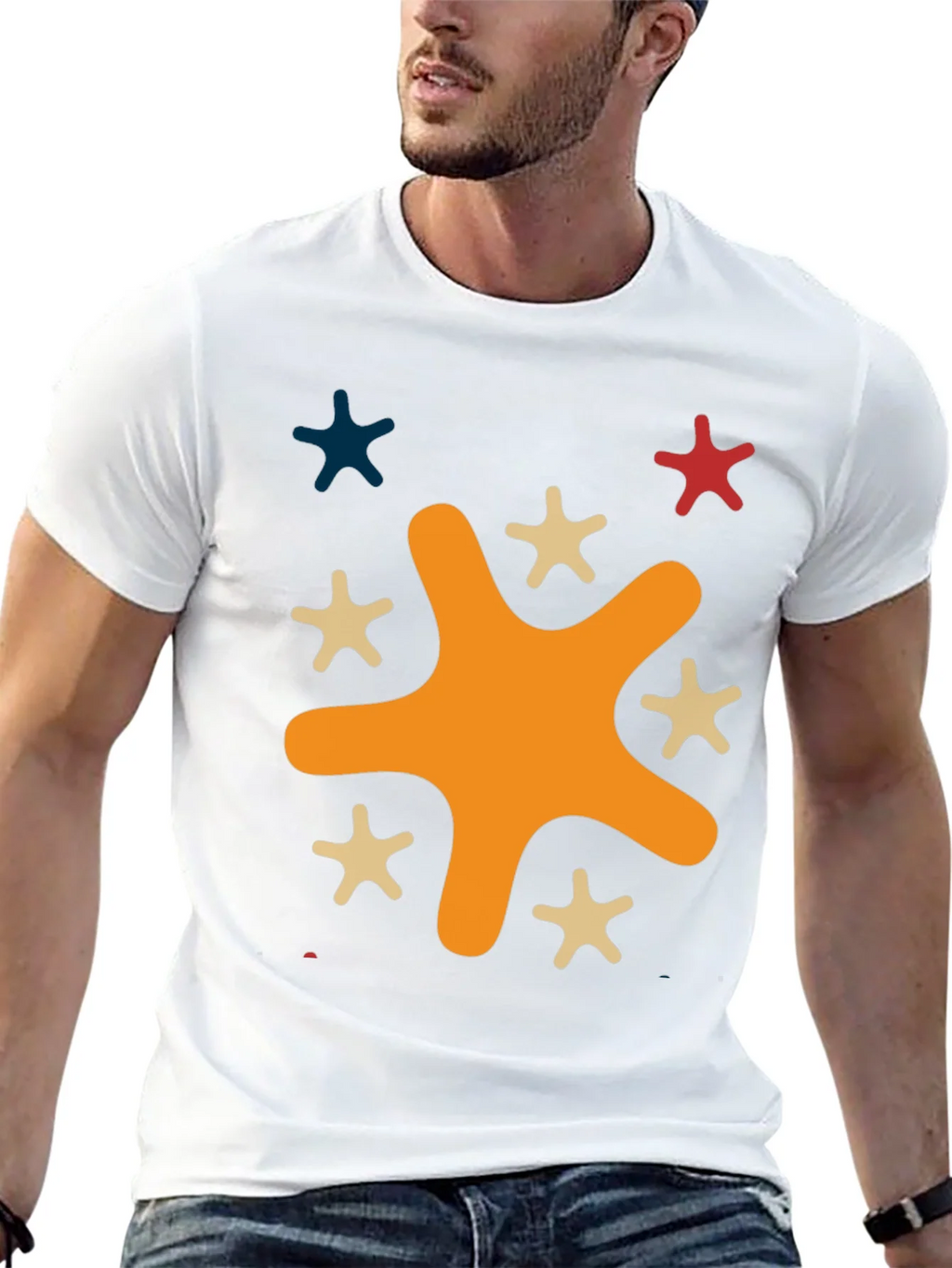Funky Splatter Star Graphic Tee - Casual Style product image 11