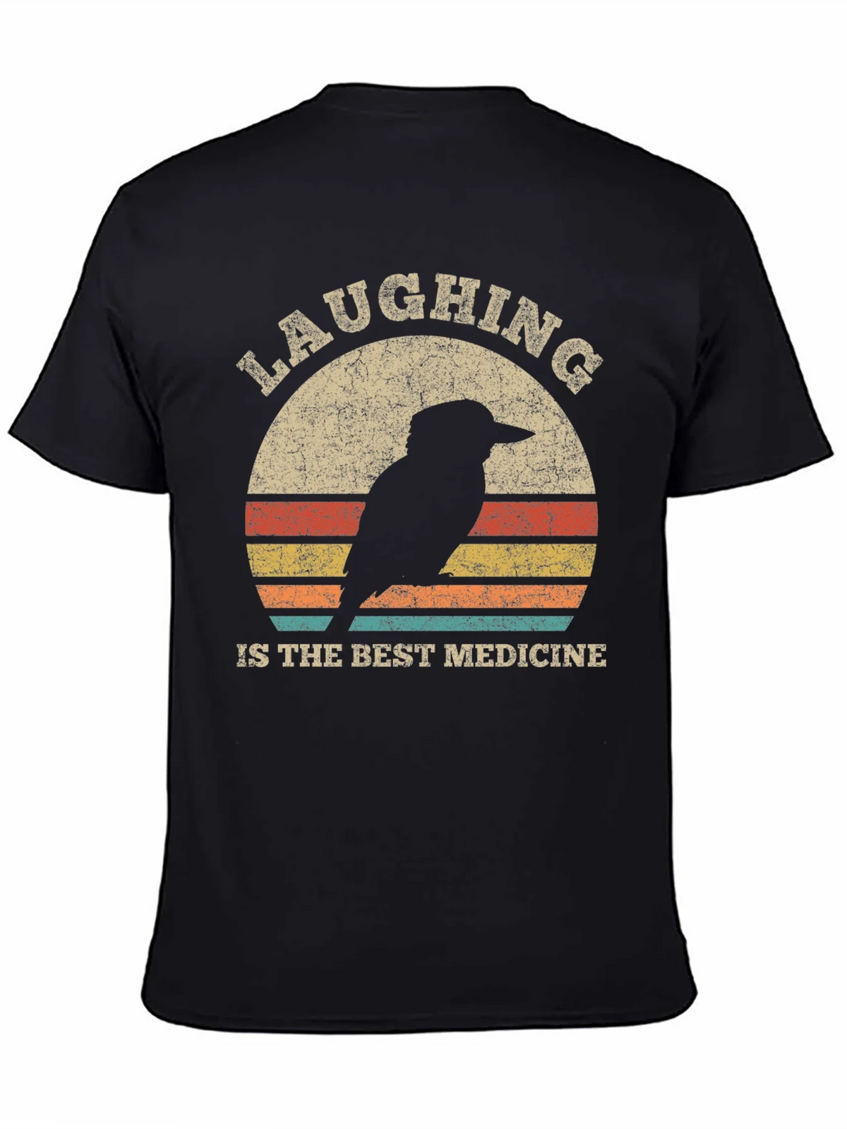 Laughing Bird Retro Graphic Tee - Unisex Cotton T-Shirt product image 3