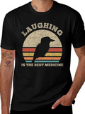 Laughing Bird Retro Graphic Tee - Unisex Cotton T-Shirt product image 1