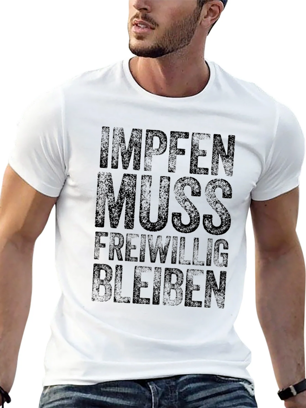 Impfem Muss Freiwillig Black T-Shirt product image 10