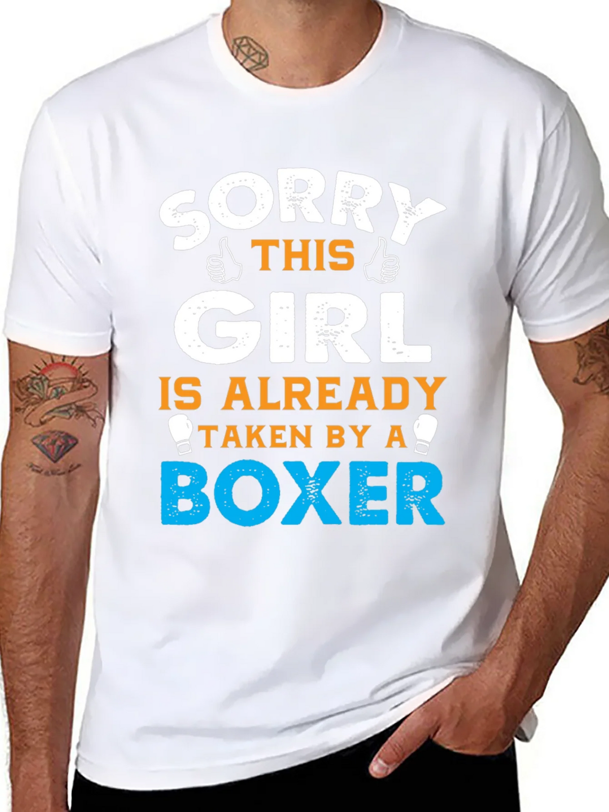 Sorry Girl Taken by a Boxer T-Shirt product image 6