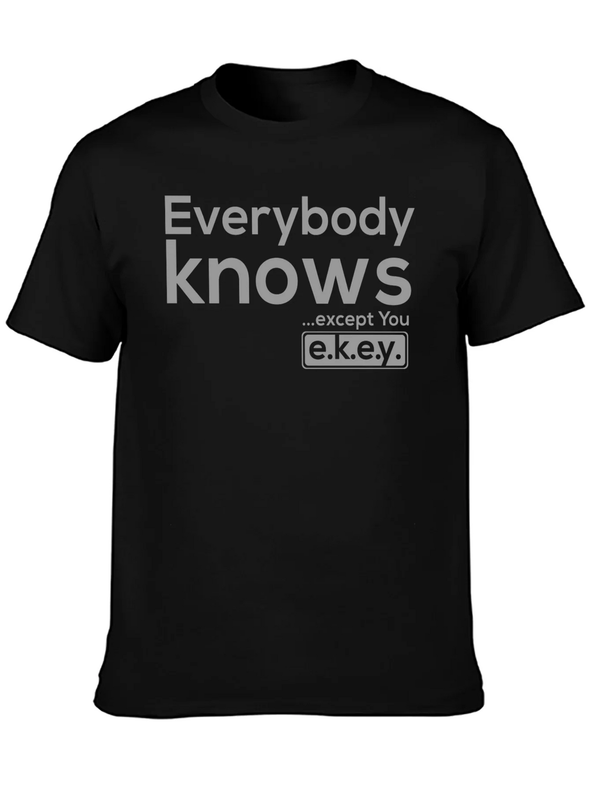Everybody Knows T-Shirt - Except You - Novelty Graphic Tee product image 3