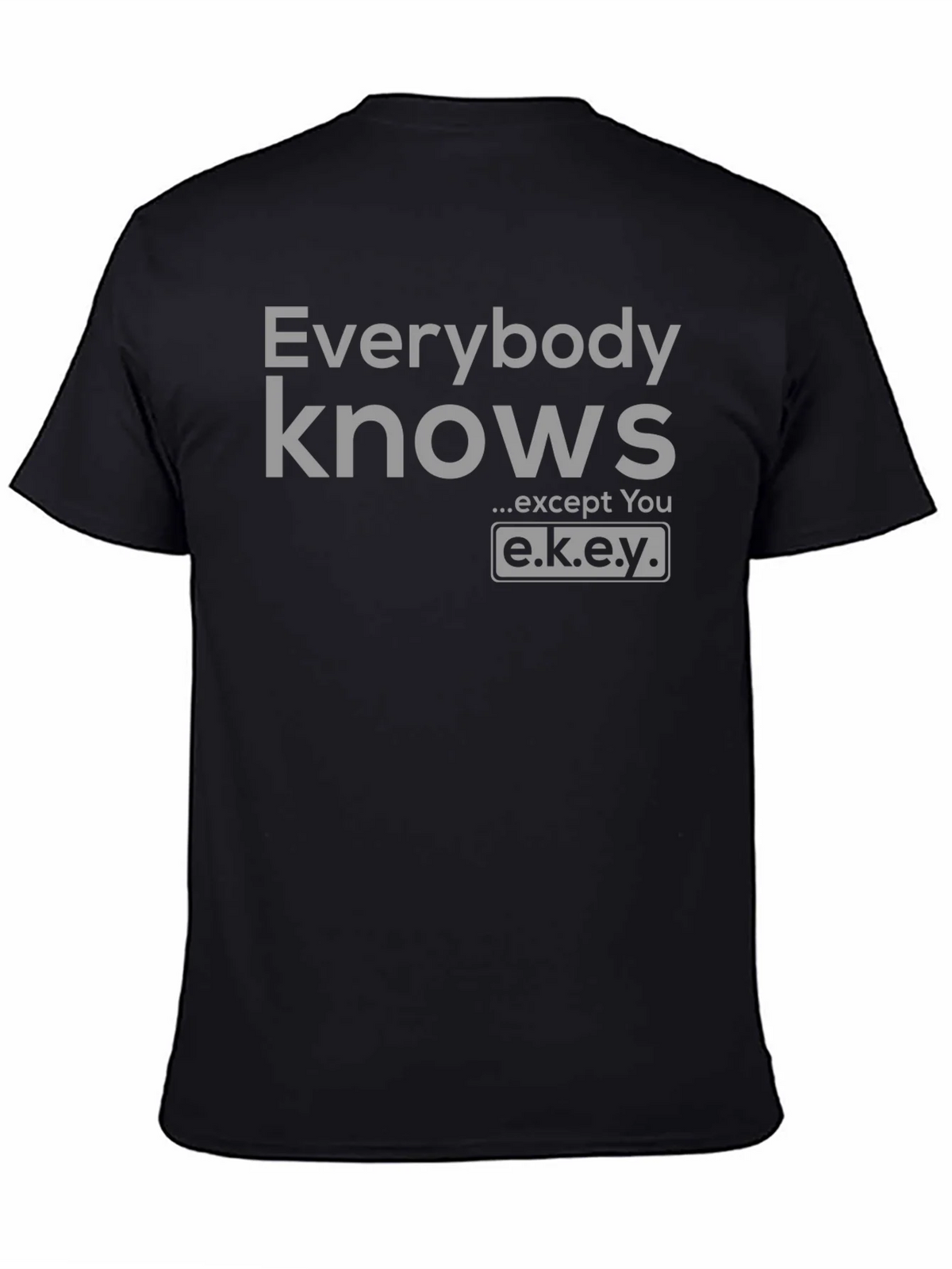 Everybody Knows T-Shirt - Except You - Novelty Graphic Tee product image 4