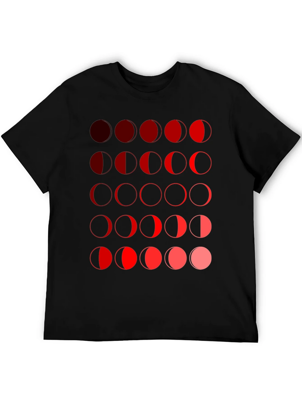 Moon Phase Graphic Tee - Black Unisex T-Shirt product image 5
