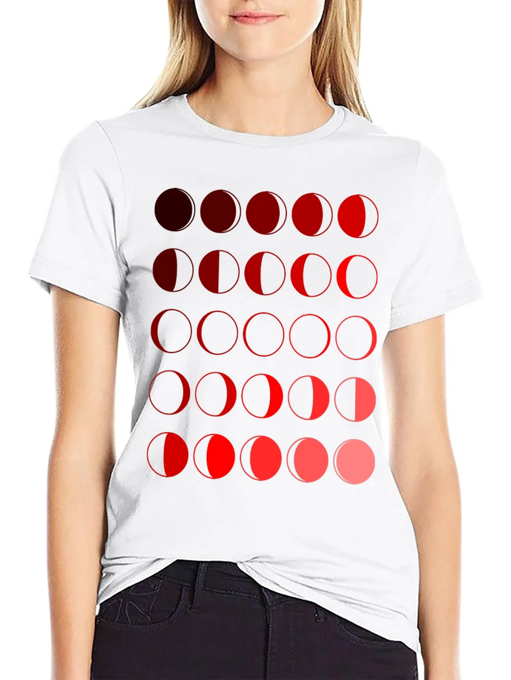 Moon Phase Graphic Tee - Black Unisex T-Shirt product image 8