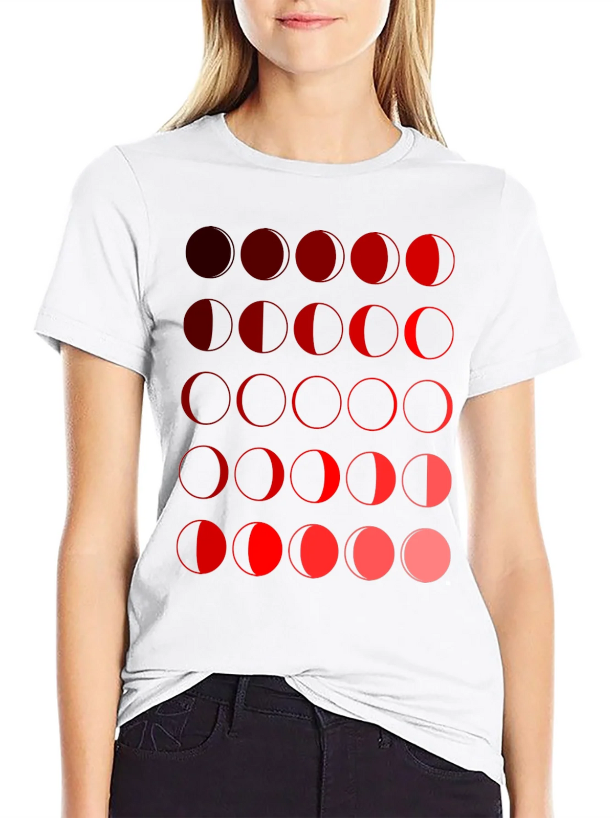 Moon Phase Graphic Tee - Black Unisex T-Shirt product image 8