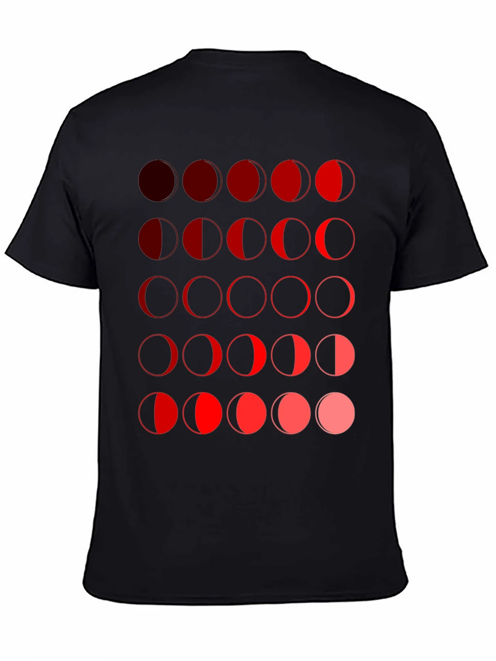 Moon Phase Graphic Tee - Black Unisex T-Shirt product image 4