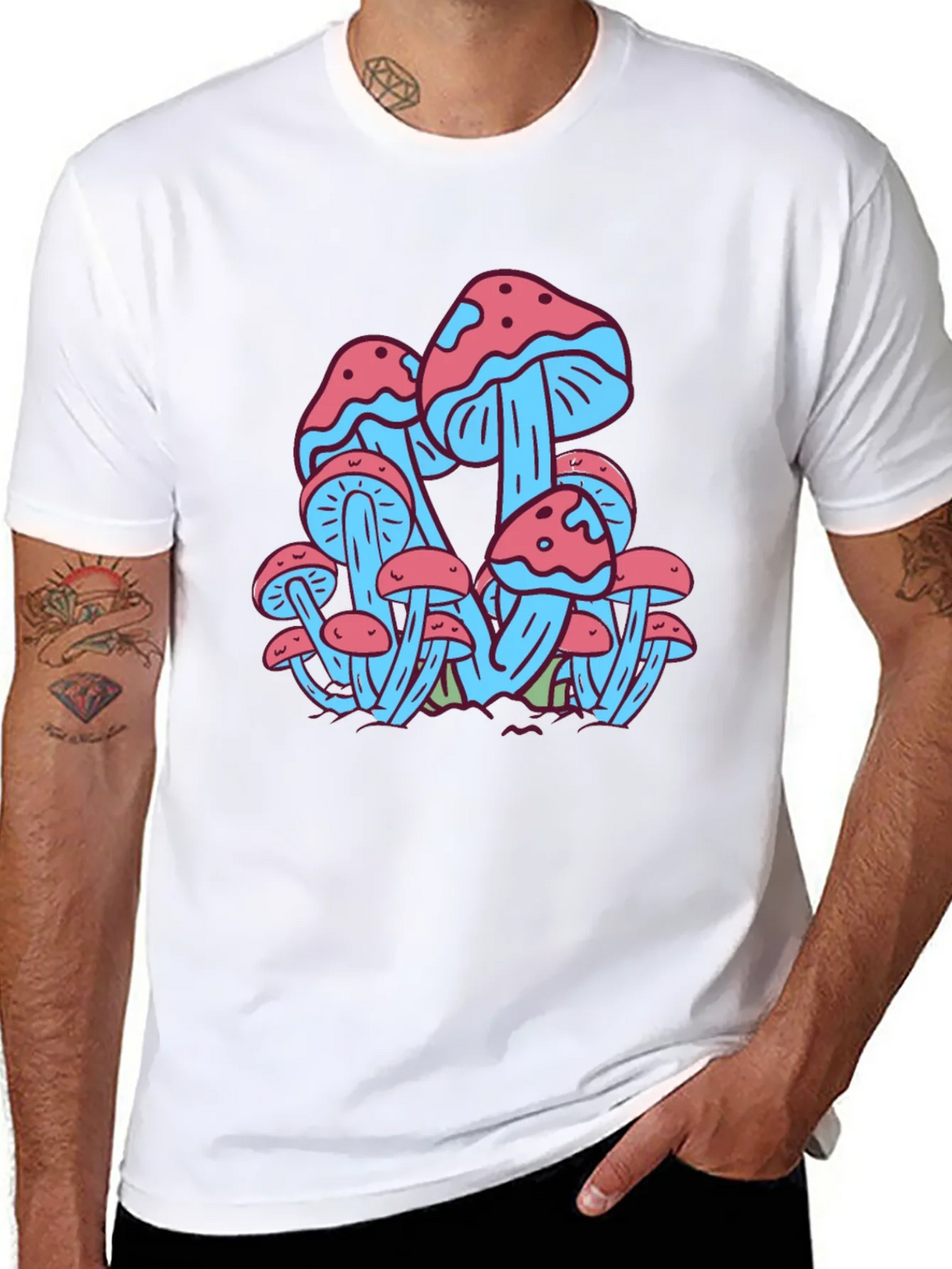 Mushroom Print Tee - Funky Graphic T-Shirt product image 7