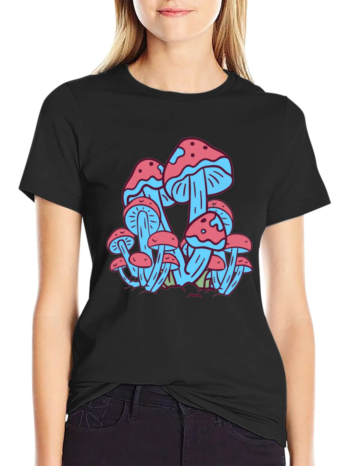 Mushroom Print Tee - Funky Graphic T-Shirt product image 2