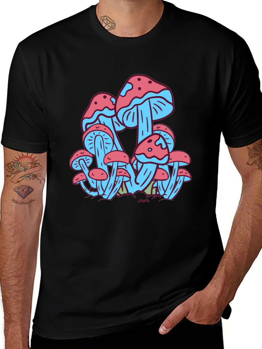Mushroom Print Tee - Funky Graphic T-Shirt product image 1