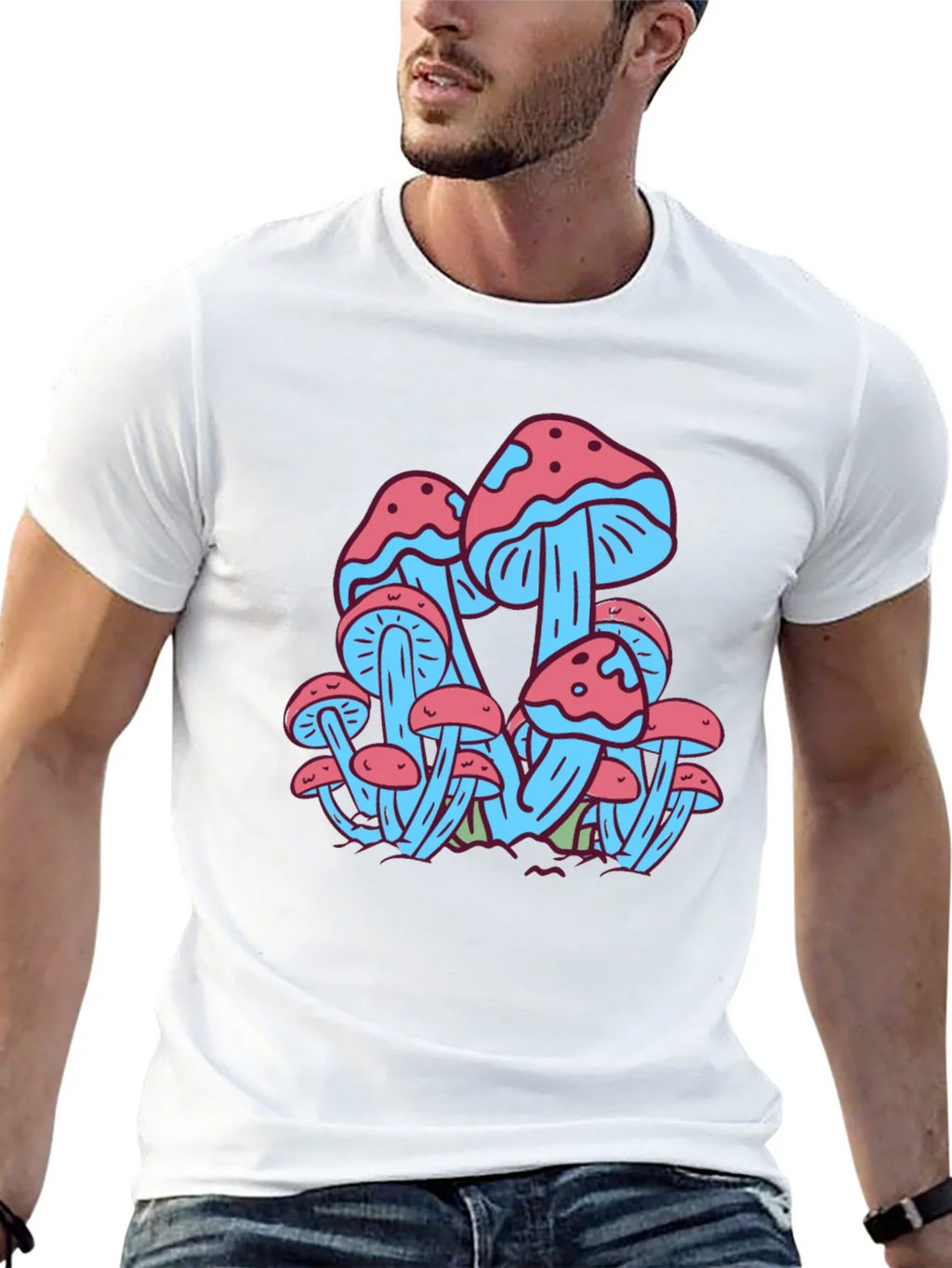 Mushroom Print Tee - Funky Graphic T-Shirt product image 11