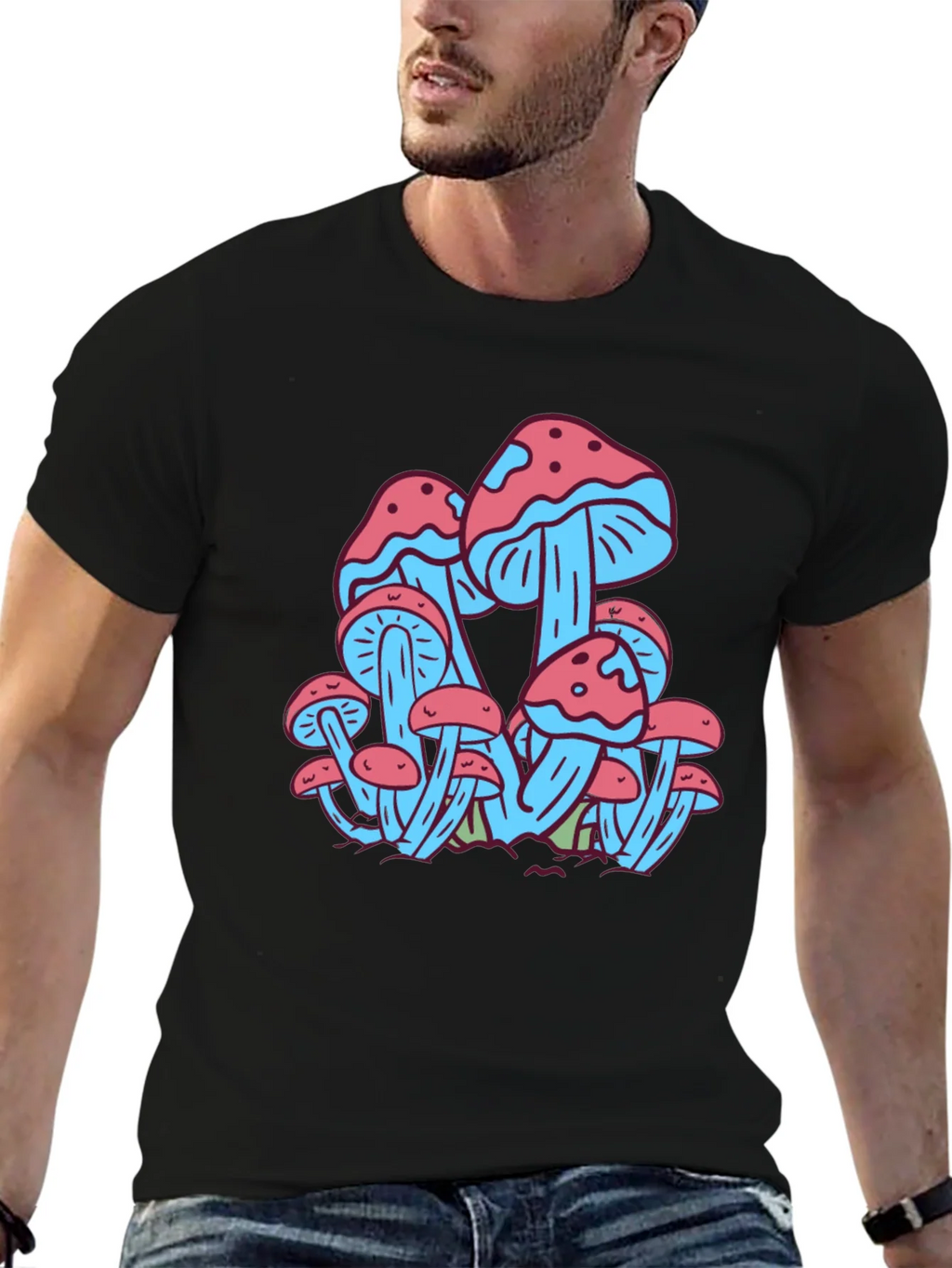Mushroom Print Tee - Funky Graphic T-Shirt product image 6