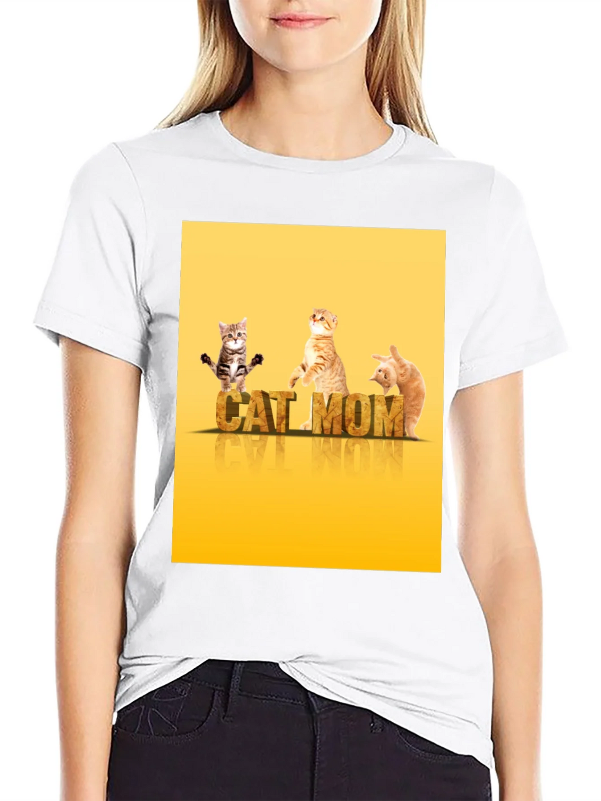 Cat Mom T-Shirt - Cute Kitten Design product image 8