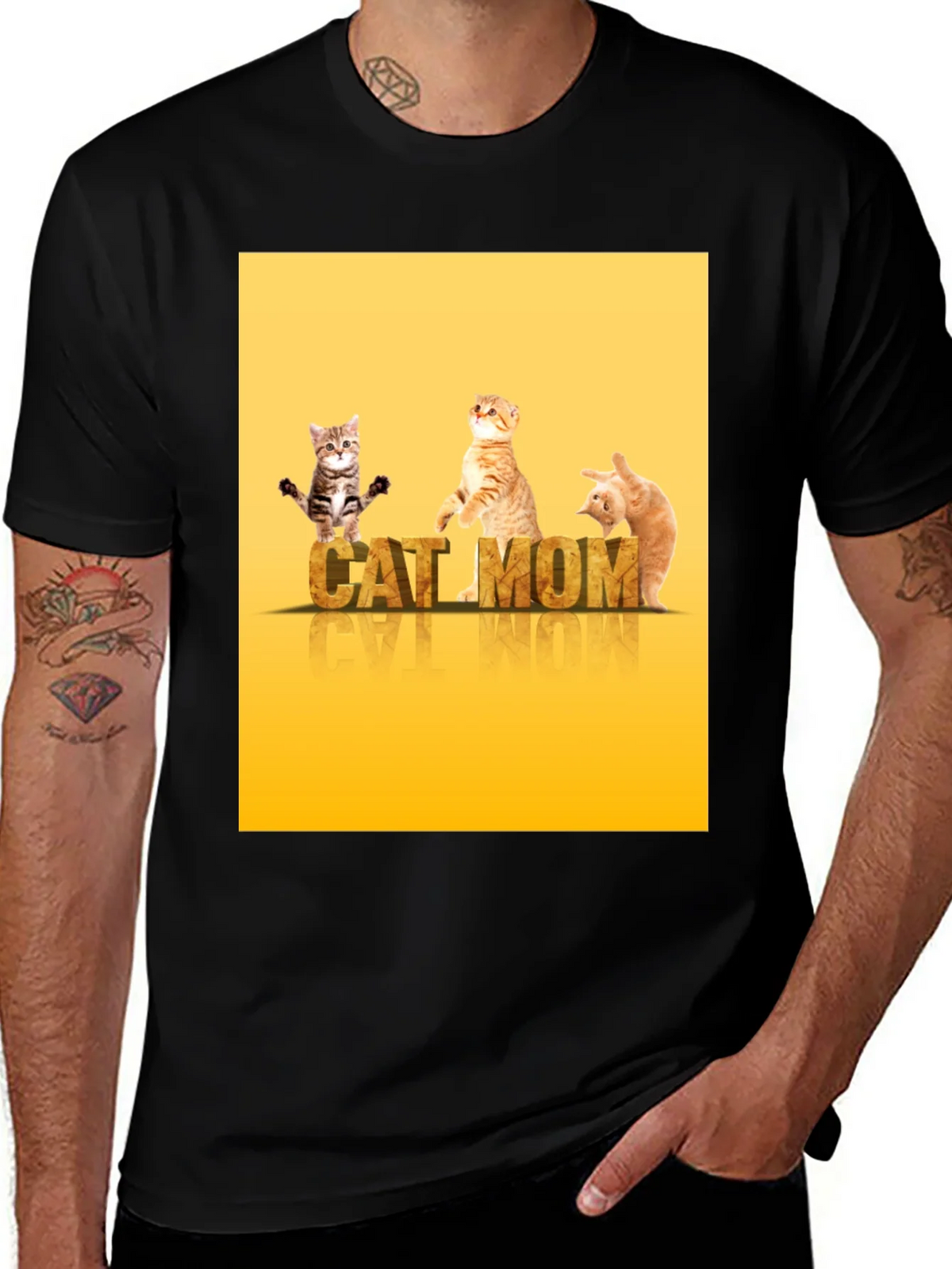 Cat Mom T-Shirt - Cute Kitten Design product image 1
