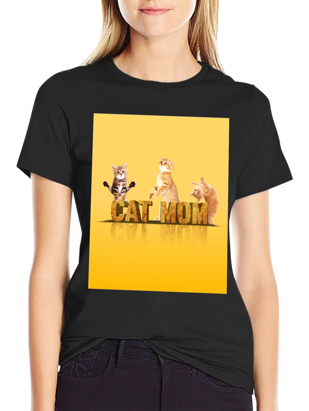 Cat Mom T-Shirt - Cute Kitten Design product image 2