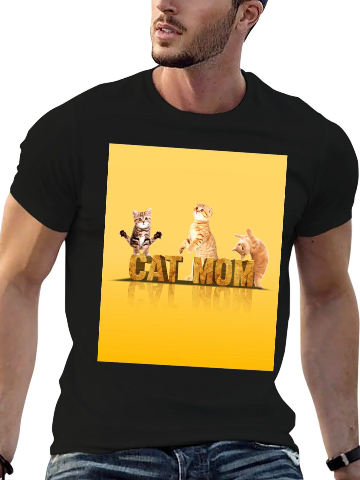 Cat Mom T-Shirt - Cute Kitten Design product image 6