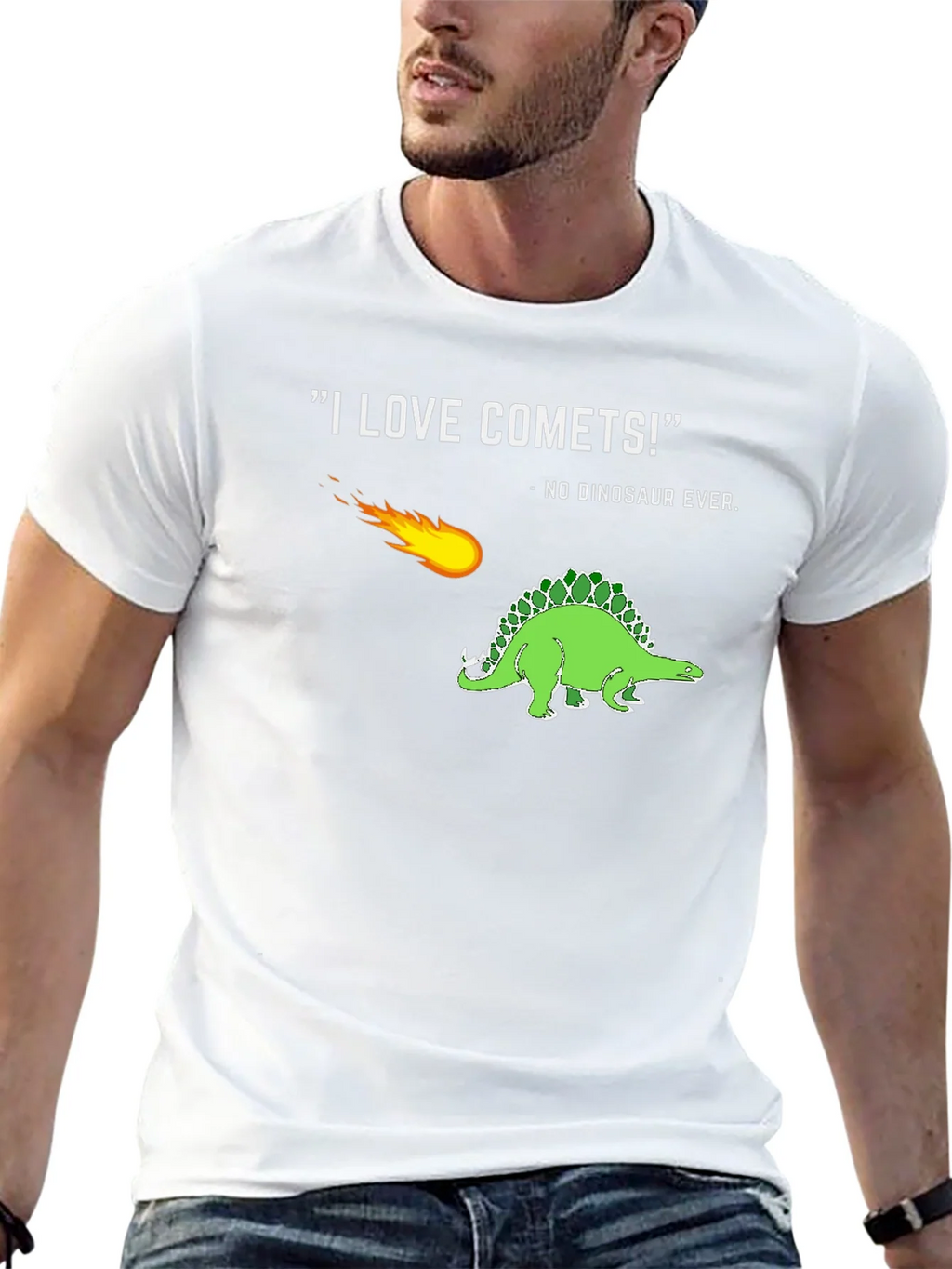 Comet & Dinosaur Graphic T-Shirt product image 11