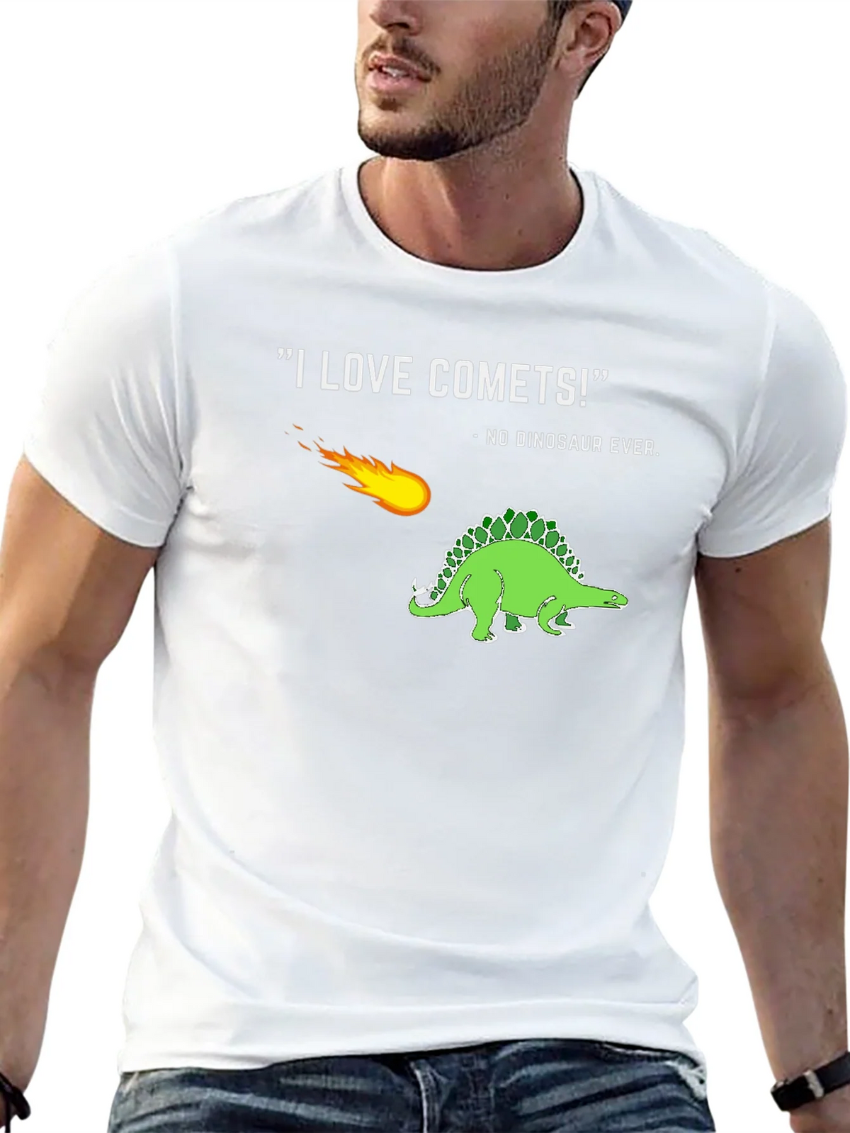 Comet & Dinosaur Graphic T-Shirt product image 11