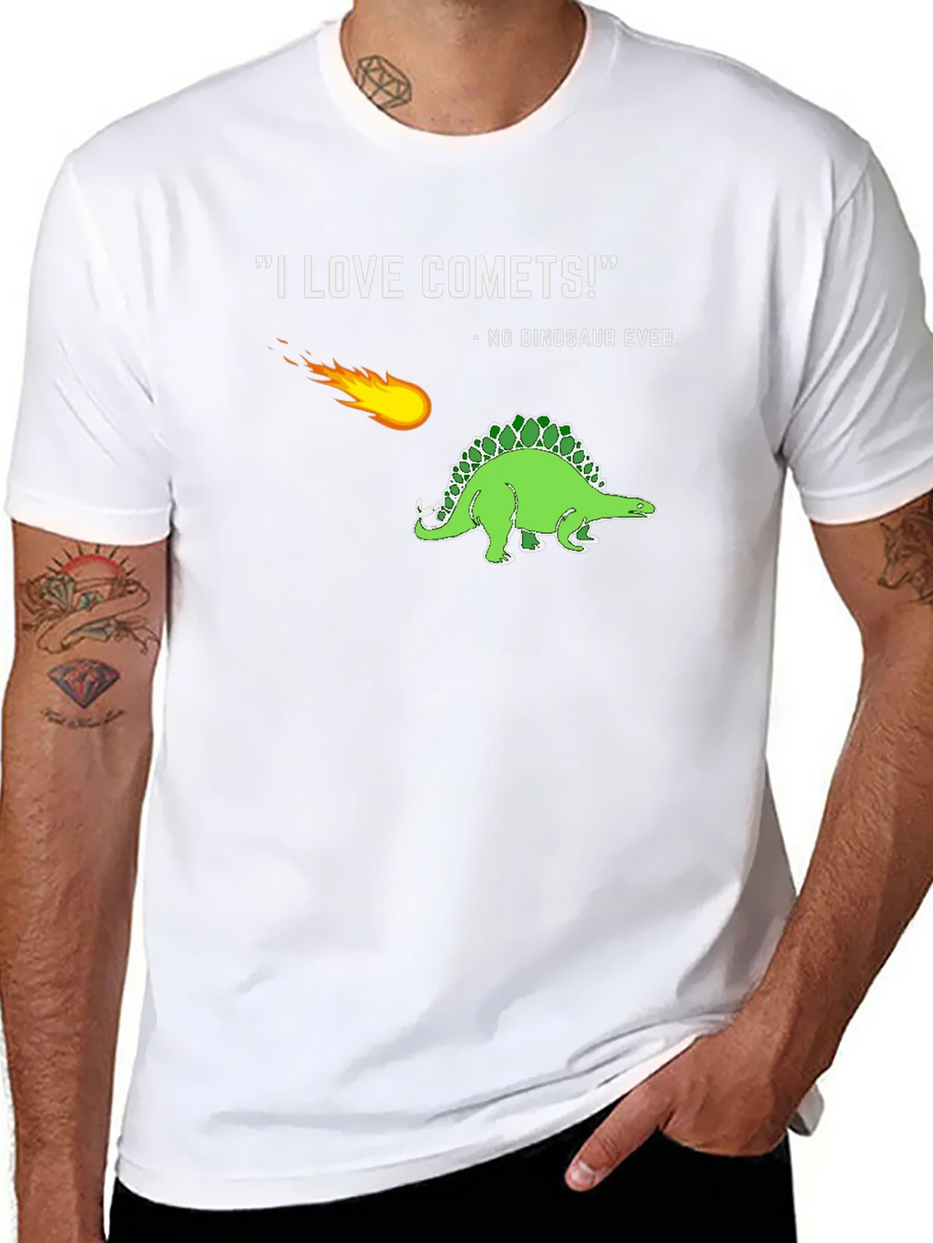 Comet & Dinosaur Graphic T-Shirt product image 6