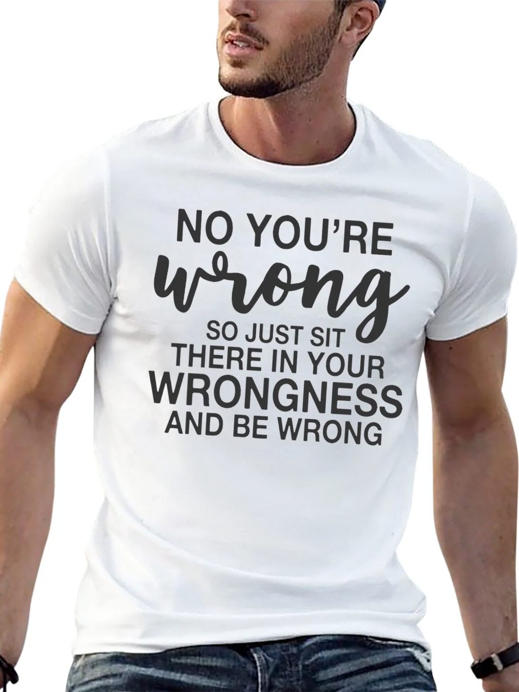 No Youre Wrong Graphic Tee - Black product image 8