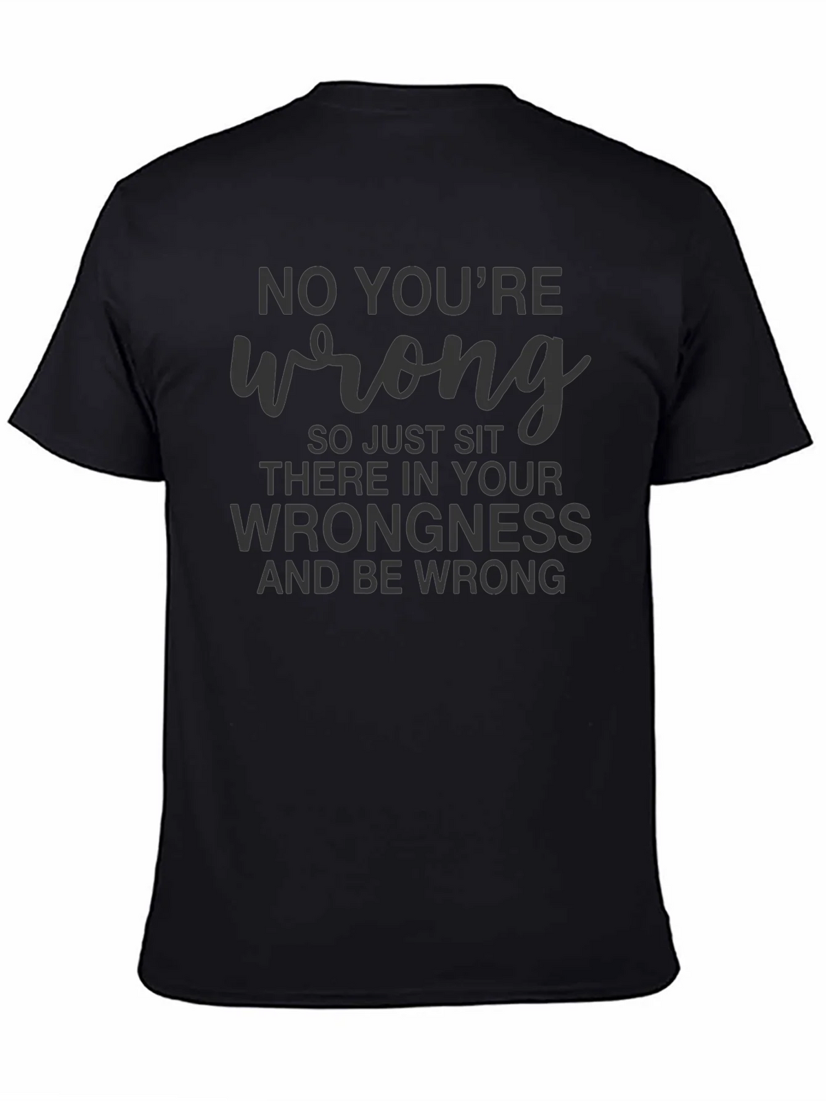 No Youre Wrong Graphic Tee - Black product image 3