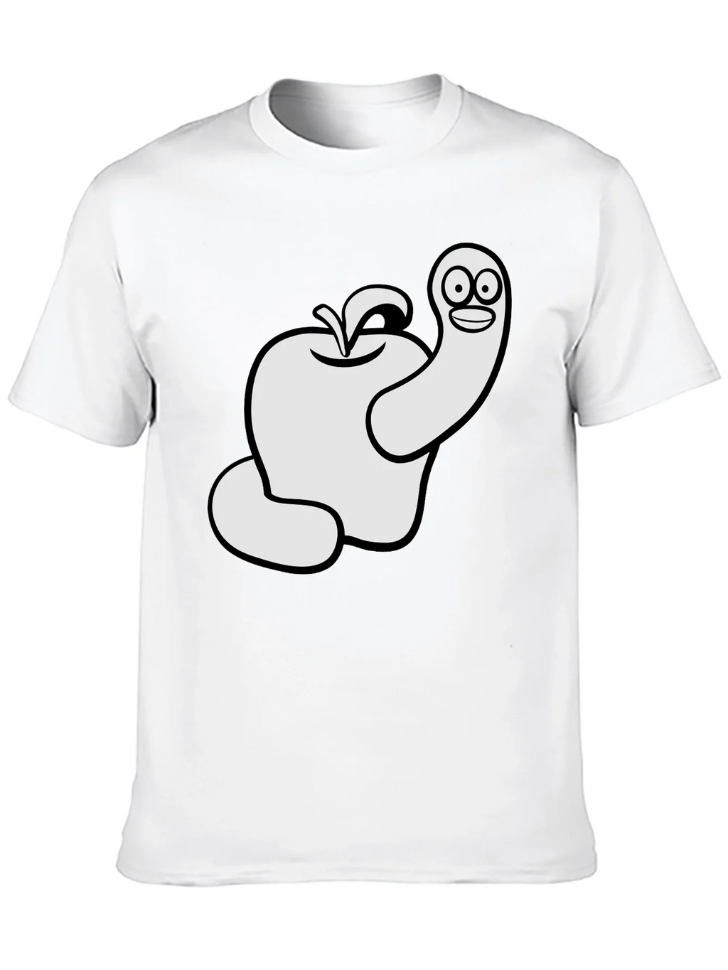 Worm Apple Graphic T-Shirt product image 4