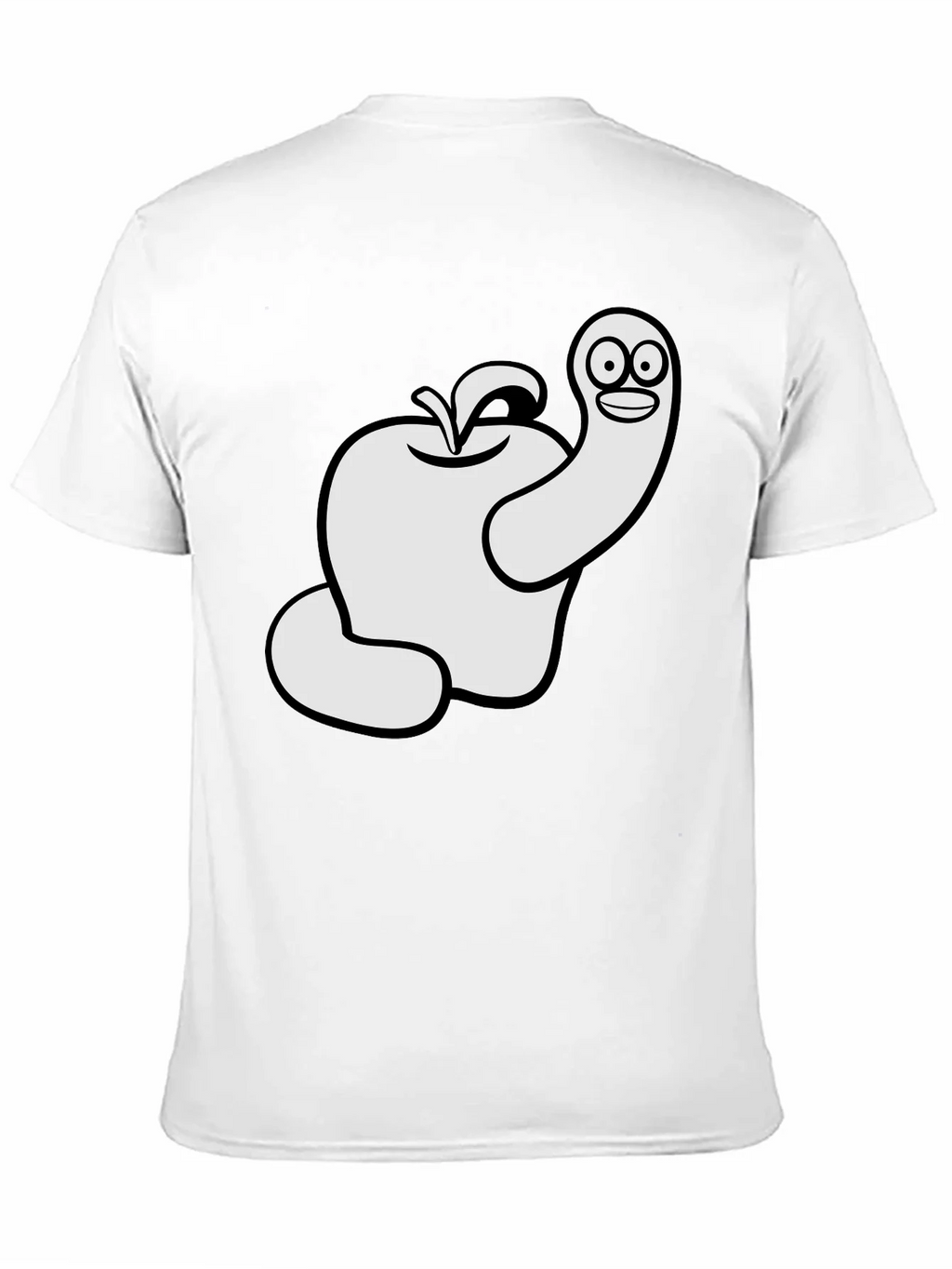 Worm Apple Graphic T-Shirt product image 5