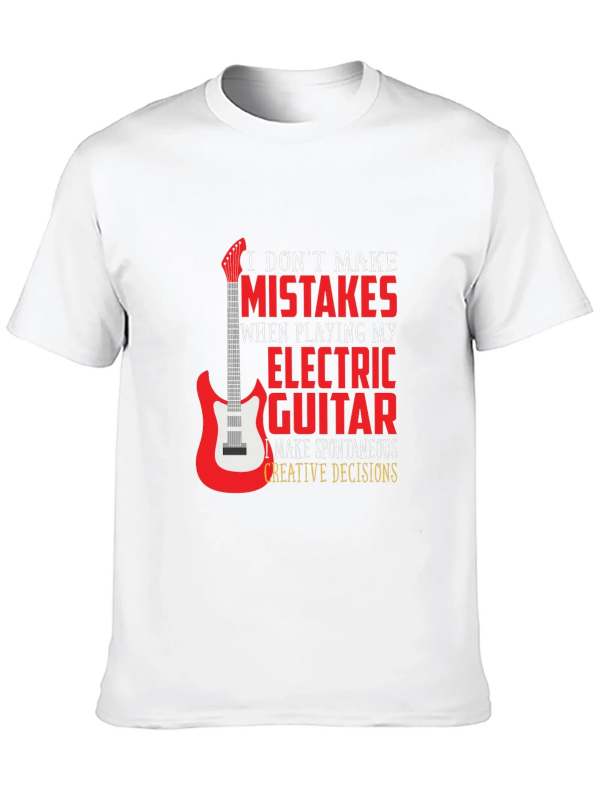 Electric Guitar Player Black Graphic T-Shirt product image 9