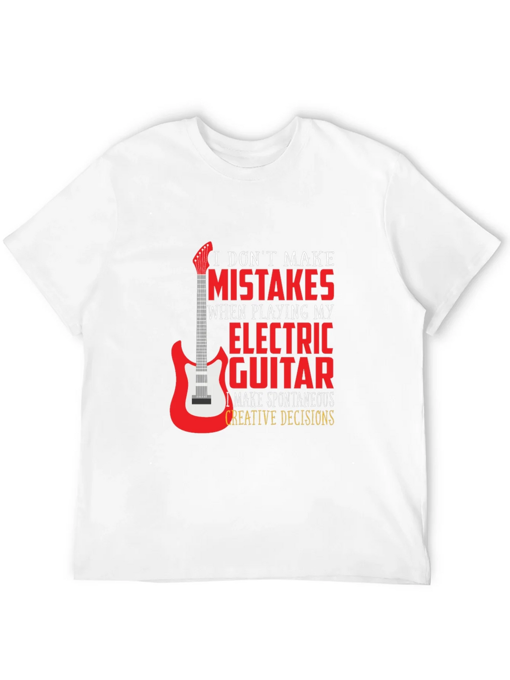 Electric Guitar Player Black Graphic T-Shirt product image 11