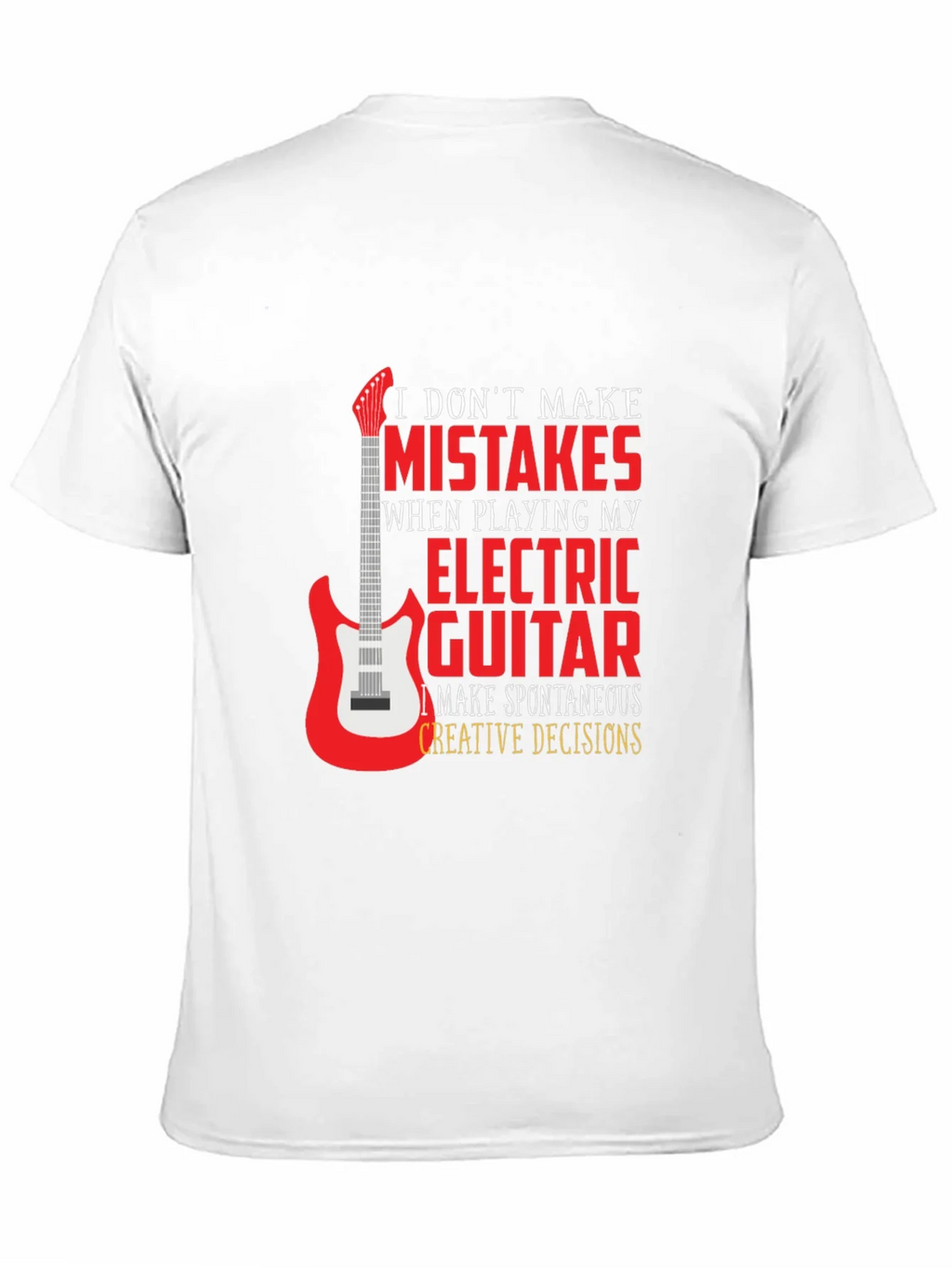 Electric Guitar Player Black Graphic T-Shirt product image 10