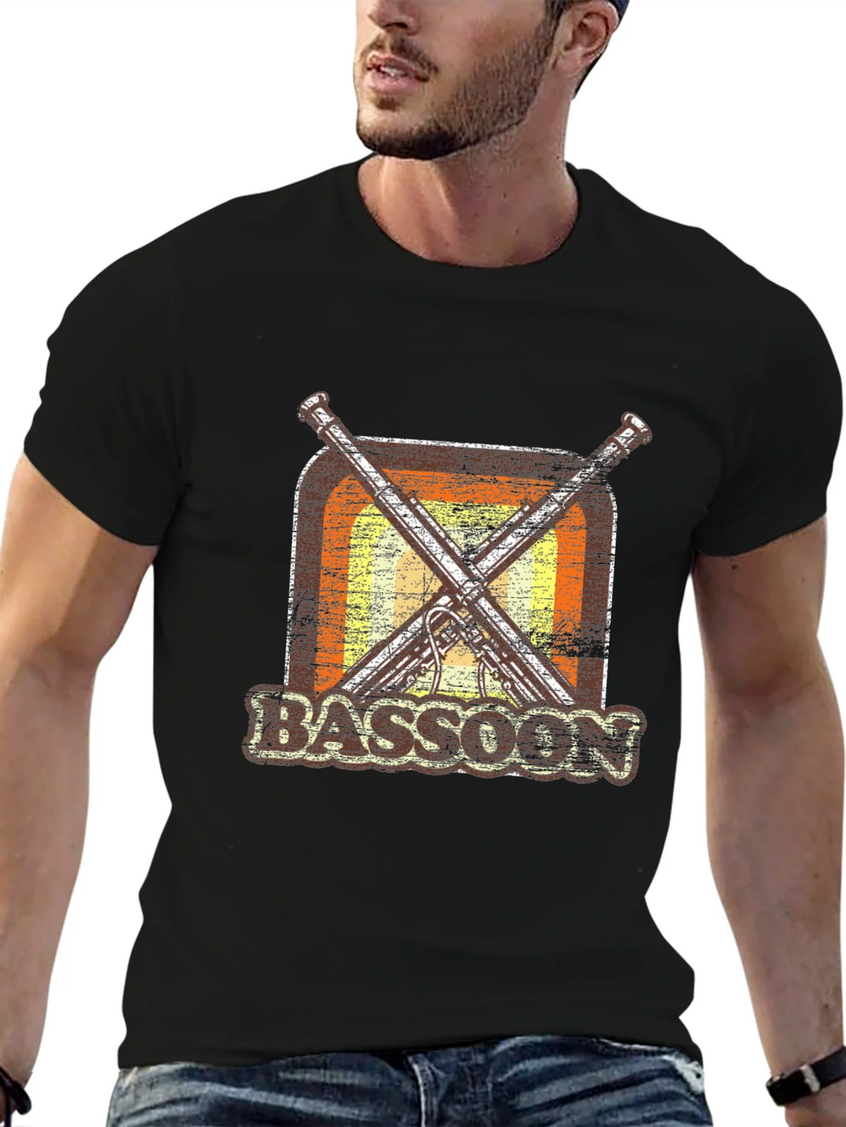 Retro Bassoon T-Shirt - Music Lover Gift product image 3