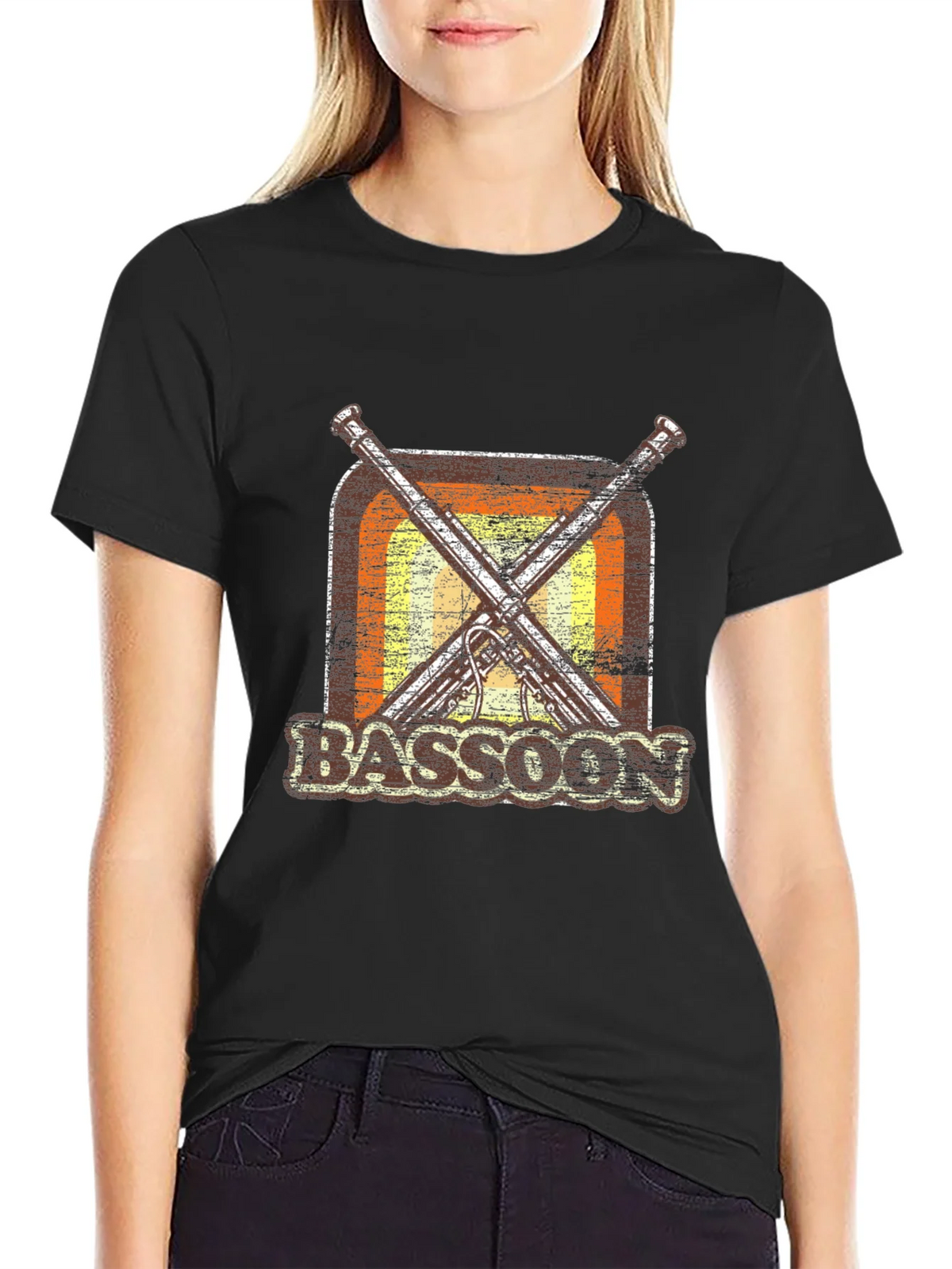 Retro Bassoon T-Shirt - Music Lover Gift product image 2