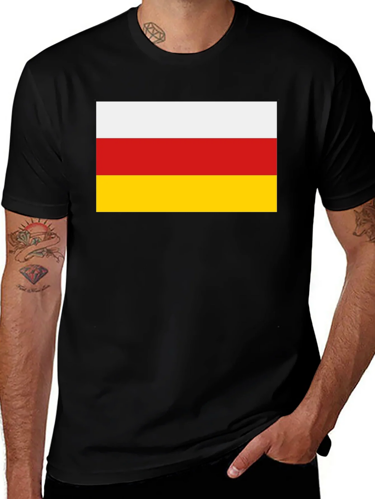South Ossetia Flag Graphic T-Shirt product image 1