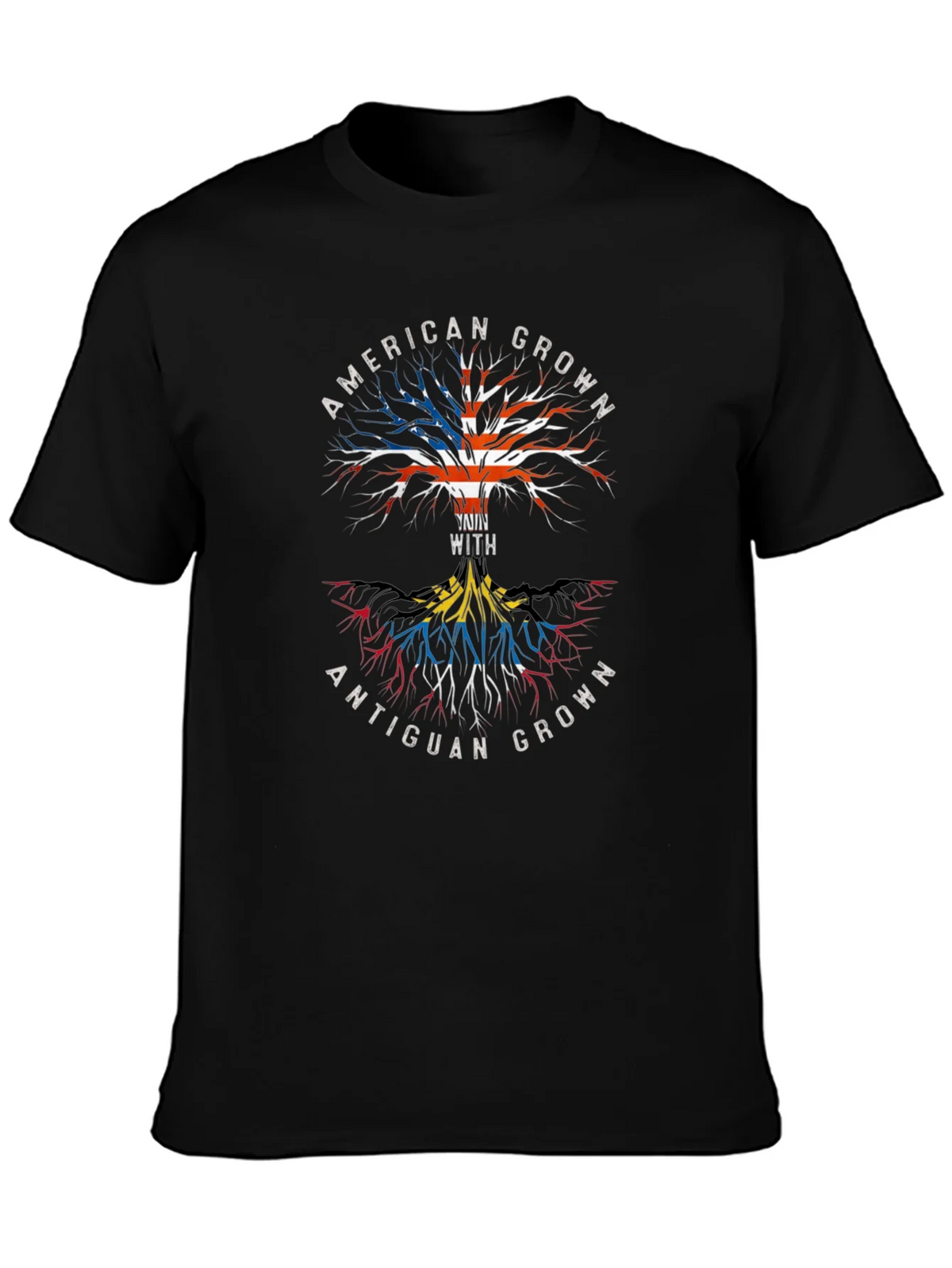 American & Antiguan Grown Roots Graphic Tee product image 3