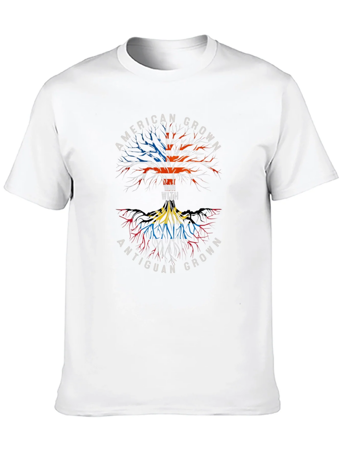 American & Antiguan Grown Roots Graphic Tee product image 9