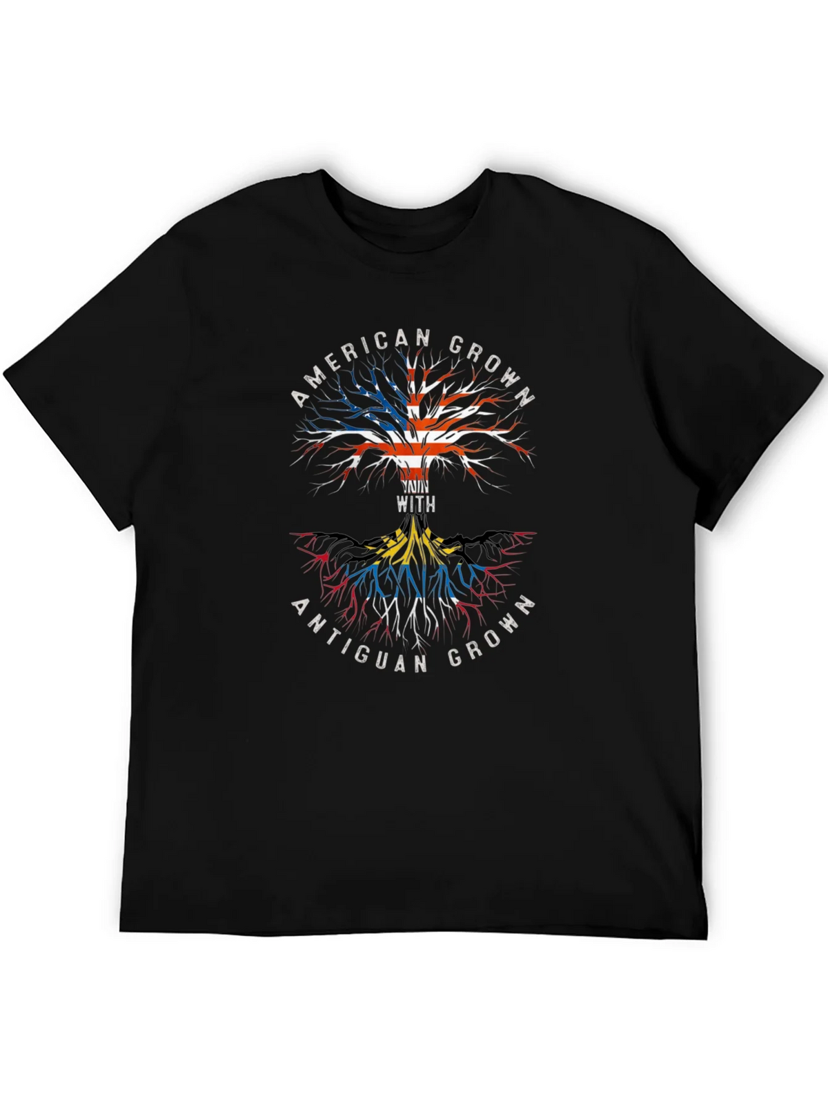 American & Antiguan Grown Roots Graphic Tee product image 5