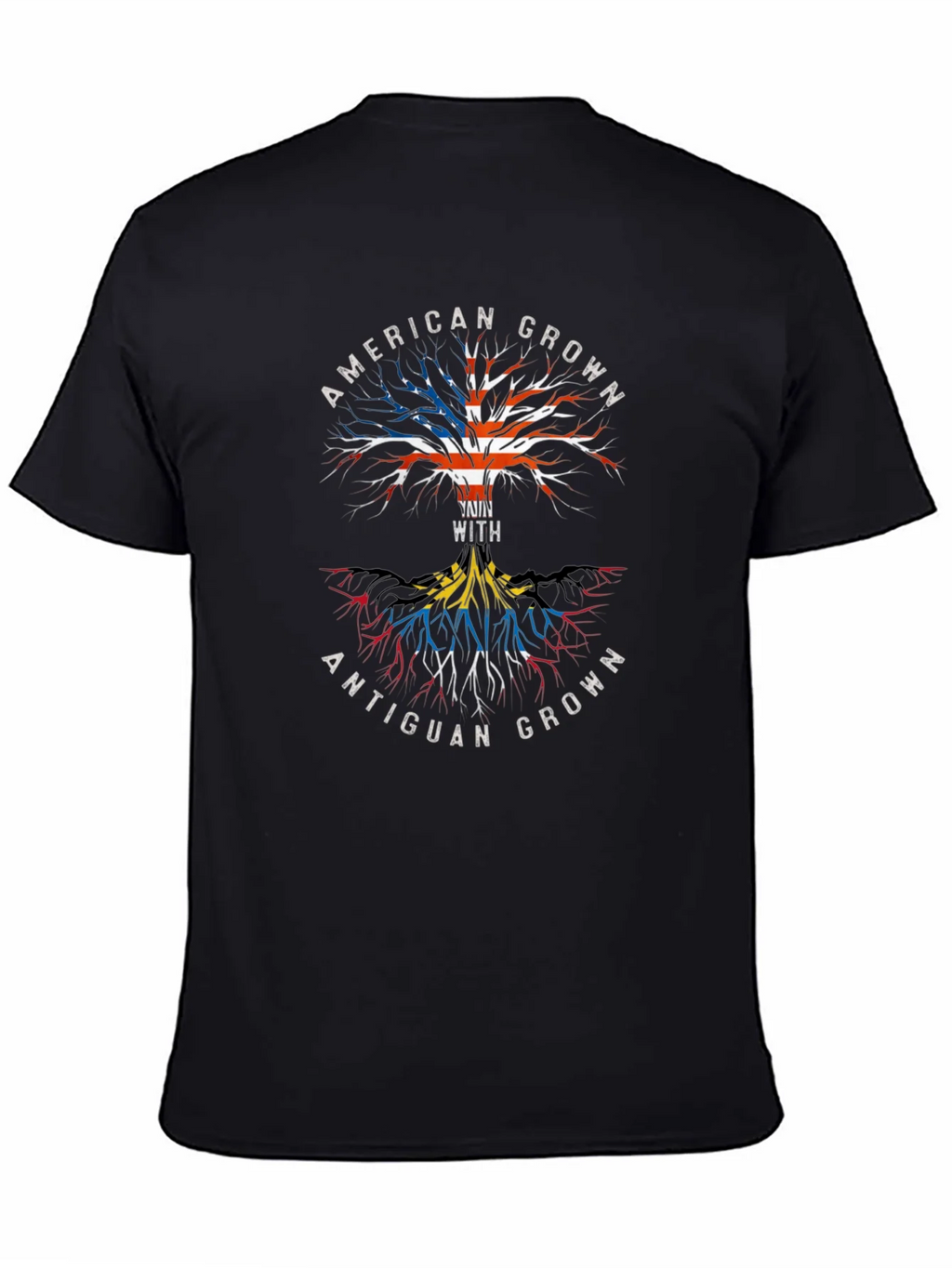 American & Antiguan Grown Roots Graphic Tee product image 4
