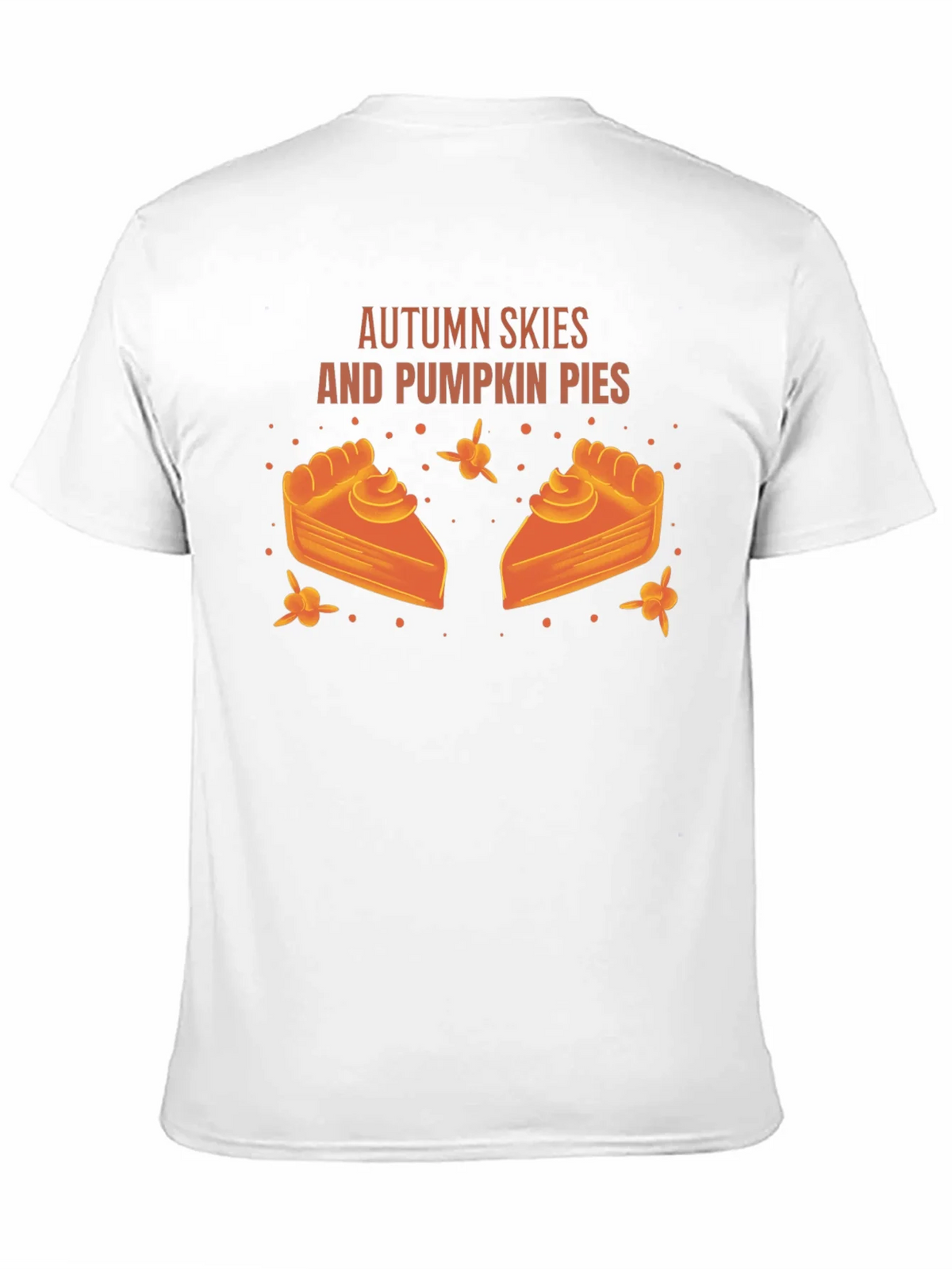 Autumn Skies Pumpkin Pies Black Graphic T-Shirt product image 10