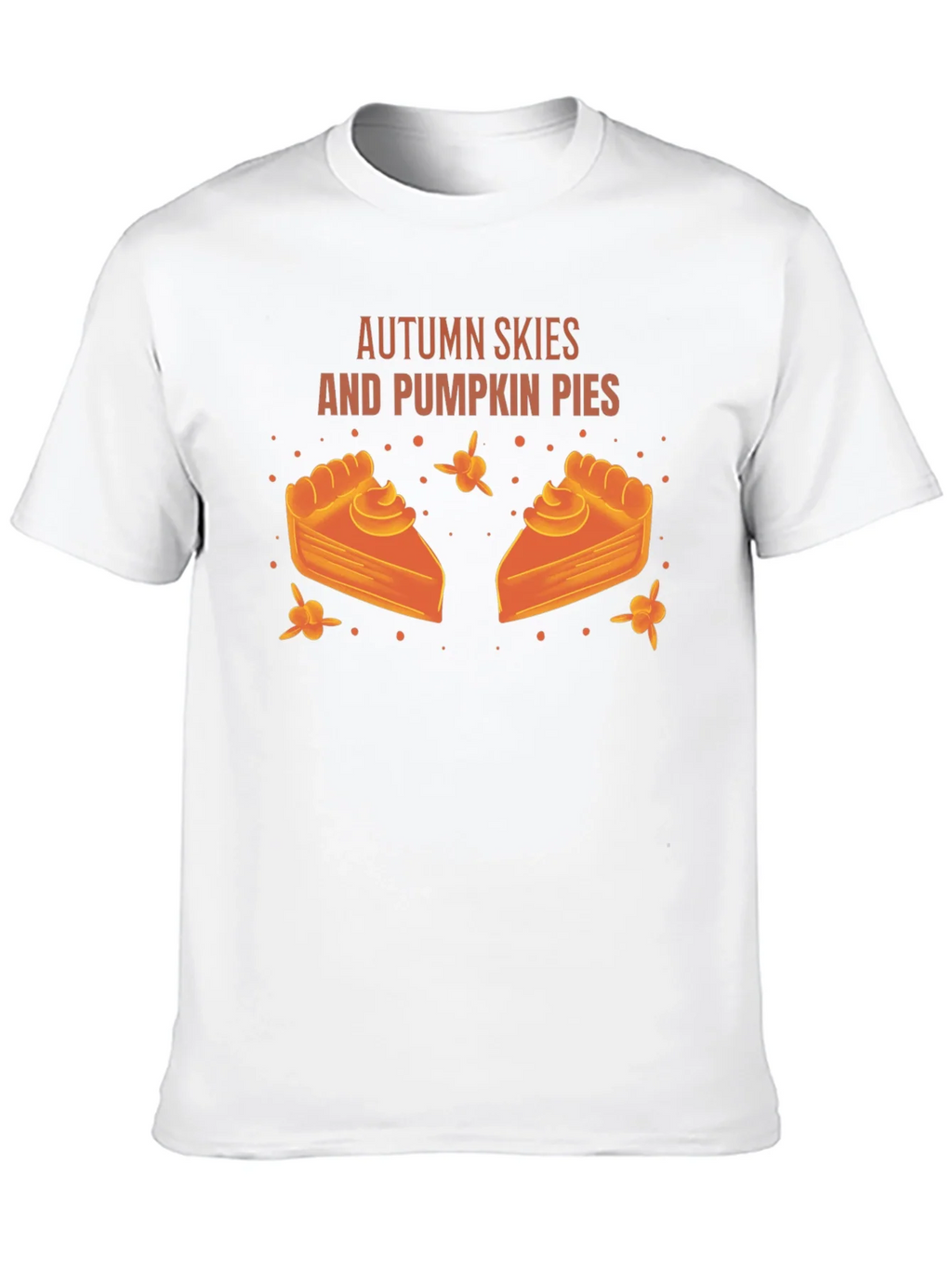 Autumn Skies Pumpkin Pies Black Graphic T-Shirt product image 9