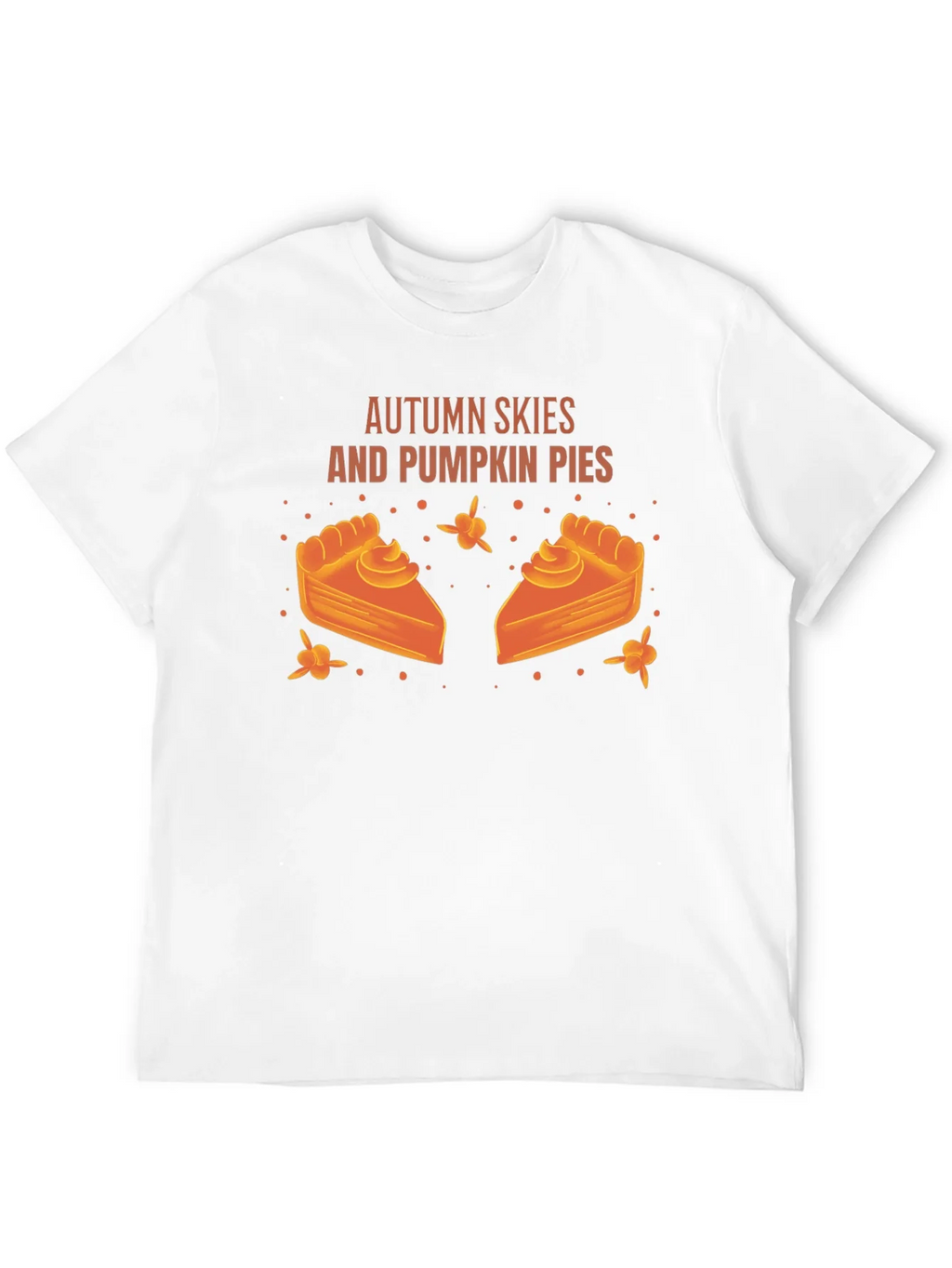 Autumn Skies Pumpkin Pies Black Graphic T-Shirt product image 11