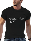 Arrow Graphic Tee - Casual Black T-Shirt product image 1