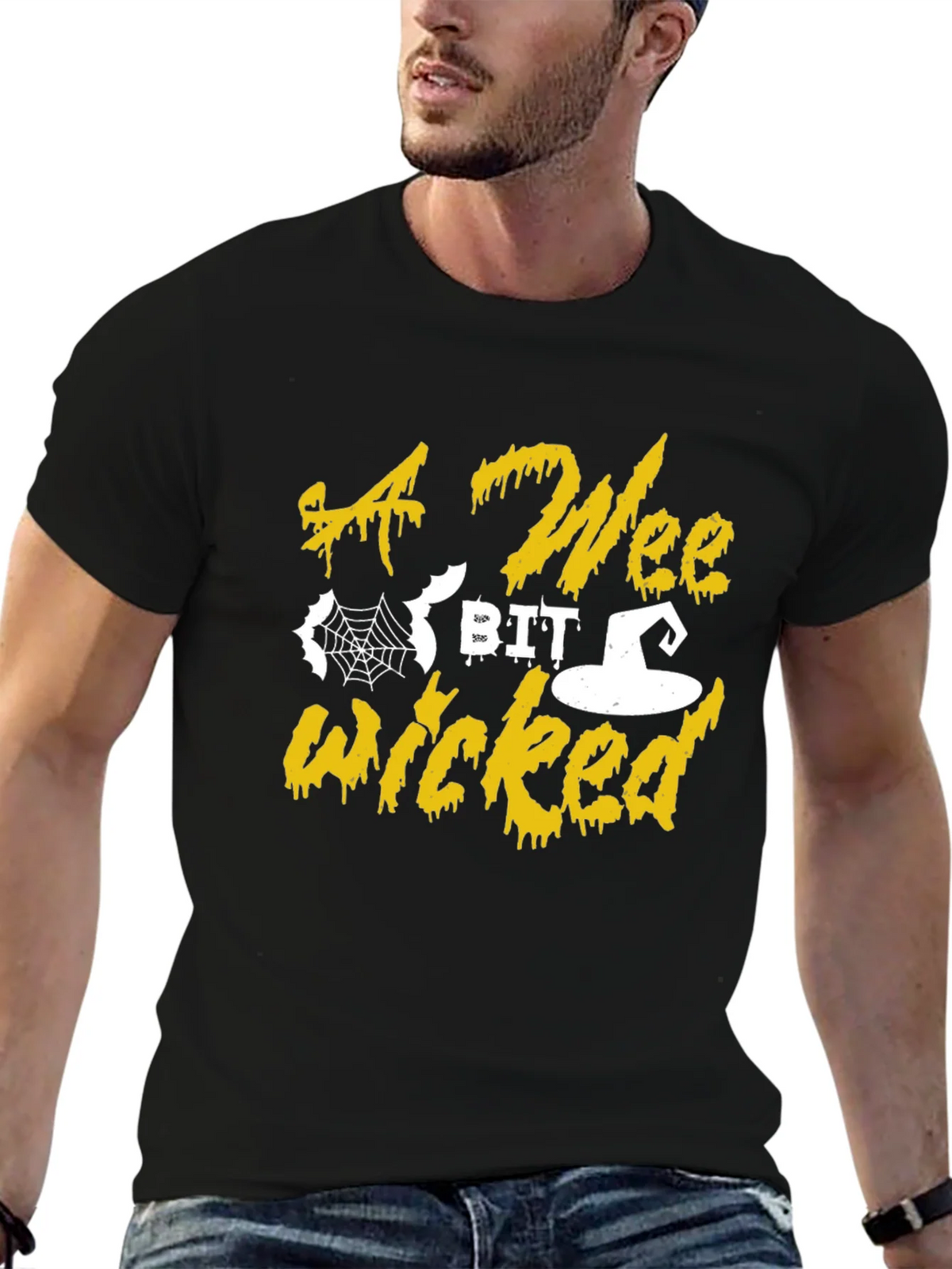 A Wee Bit Wicked Halloween T-Shirt product image 6