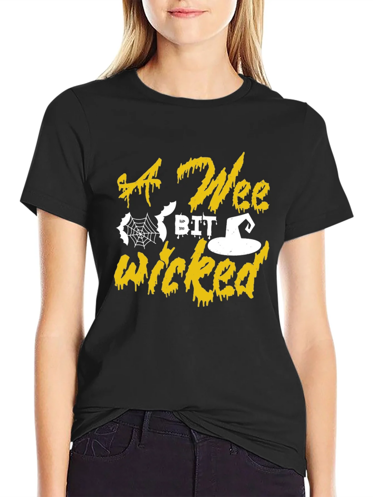 A Wee Bit Wicked Halloween T-Shirt product image 2