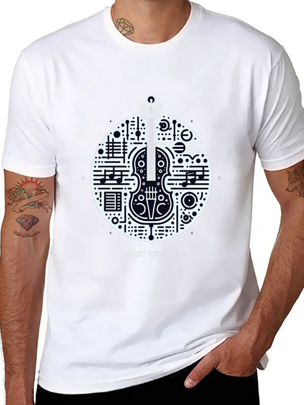 Musical Cello Graphic Tee - Just Cellin product image 7
